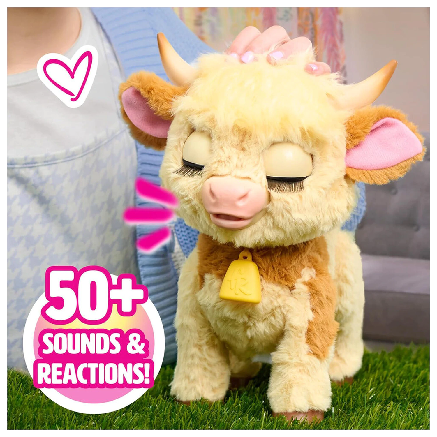 FurReal Maggie the Cow Jucărie interactivă de pluș poza produsului
