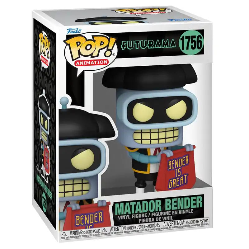 Futurama Pop! Animation figurină de vinil Bender (Matador) 9 cm poza produsului