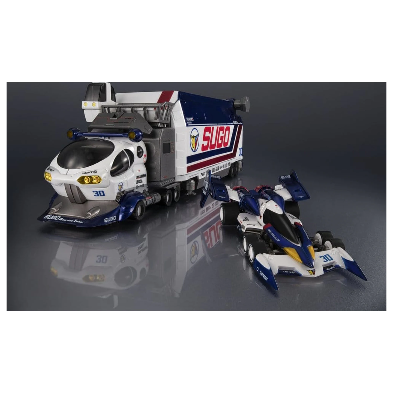 Future GPX Cyber Formula Colecție Vehicule 2 pachete Sugolegerd 10V5000 & Super Asurada 01 Circuit Mode -Heritage Edition- DX 22 cm (cu cadou) poza produsului