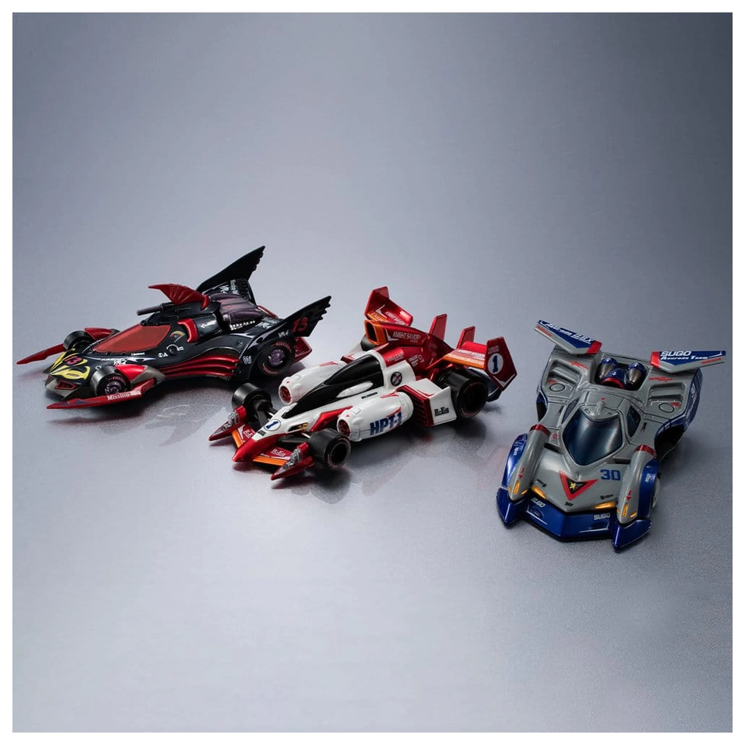 Future GPX Cyber Formula Cyber Formula Collection -Heritage Edition- Set de Vehicule 3 piese Asurada G.S.X Aero Mode & Knight Savior 005 & Missionel VR-4 poza produsului