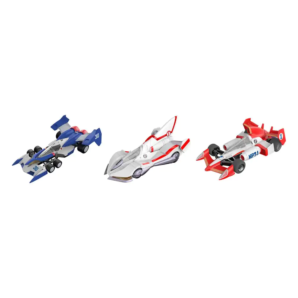 Future GPX Cyber Formula Vehicule pachet 3 Super Asurada 01 Circuit Mode & AKnight Savior 005 & Ishzark Renewal Repeat Edition model kit 11 cm (cu cadou) poza produsului