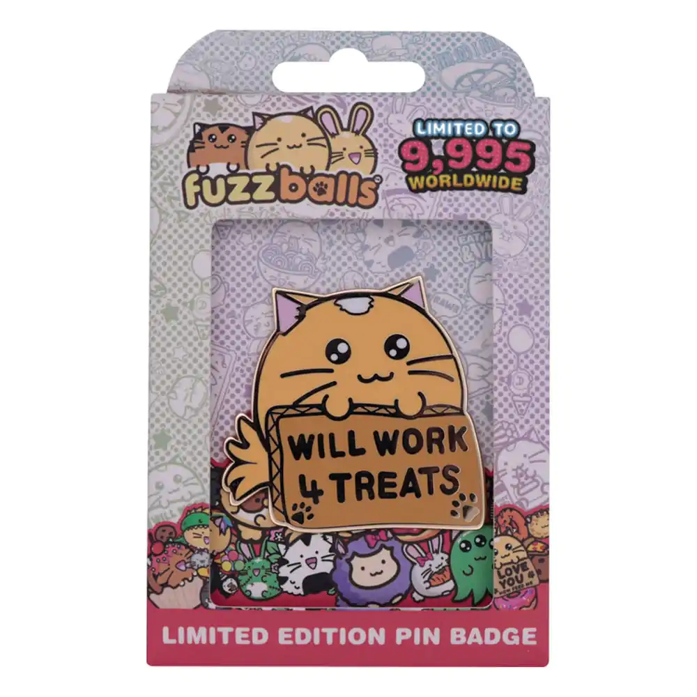 Fuzzballs Pin insigna Whisky Will Work 4 Treats Editie Limitata poza produsului