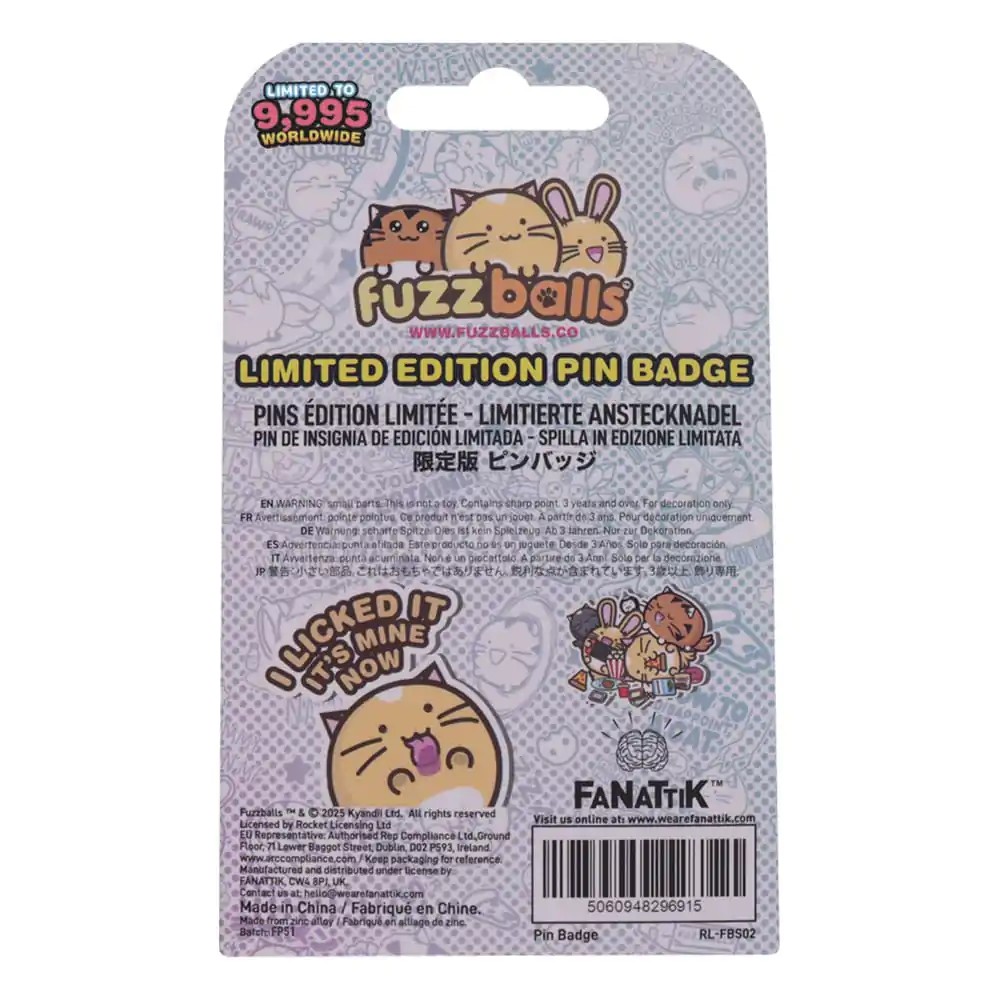 Fuzzballs Pin insigna Whisky Will Work 4 Treats Editie Limitata poza produsului