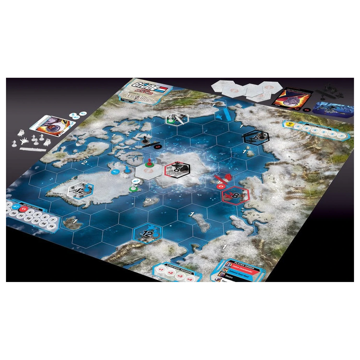 Joc de societate G.I. Joe Battle for the Arctic Circle alimentat de Axis & Allies *versiunea în engleză* poza produsului