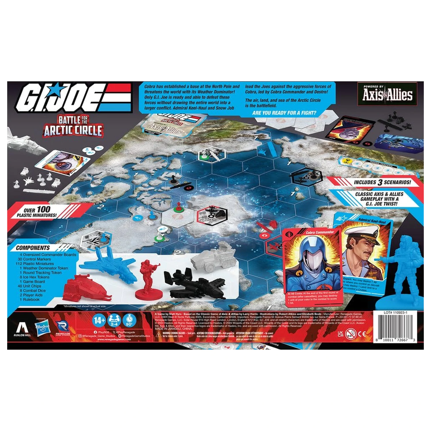 Joc de societate G.I. Joe Battle for the Arctic Circle alimentat de Axis & Allies *versiunea în engleză* poza produsului