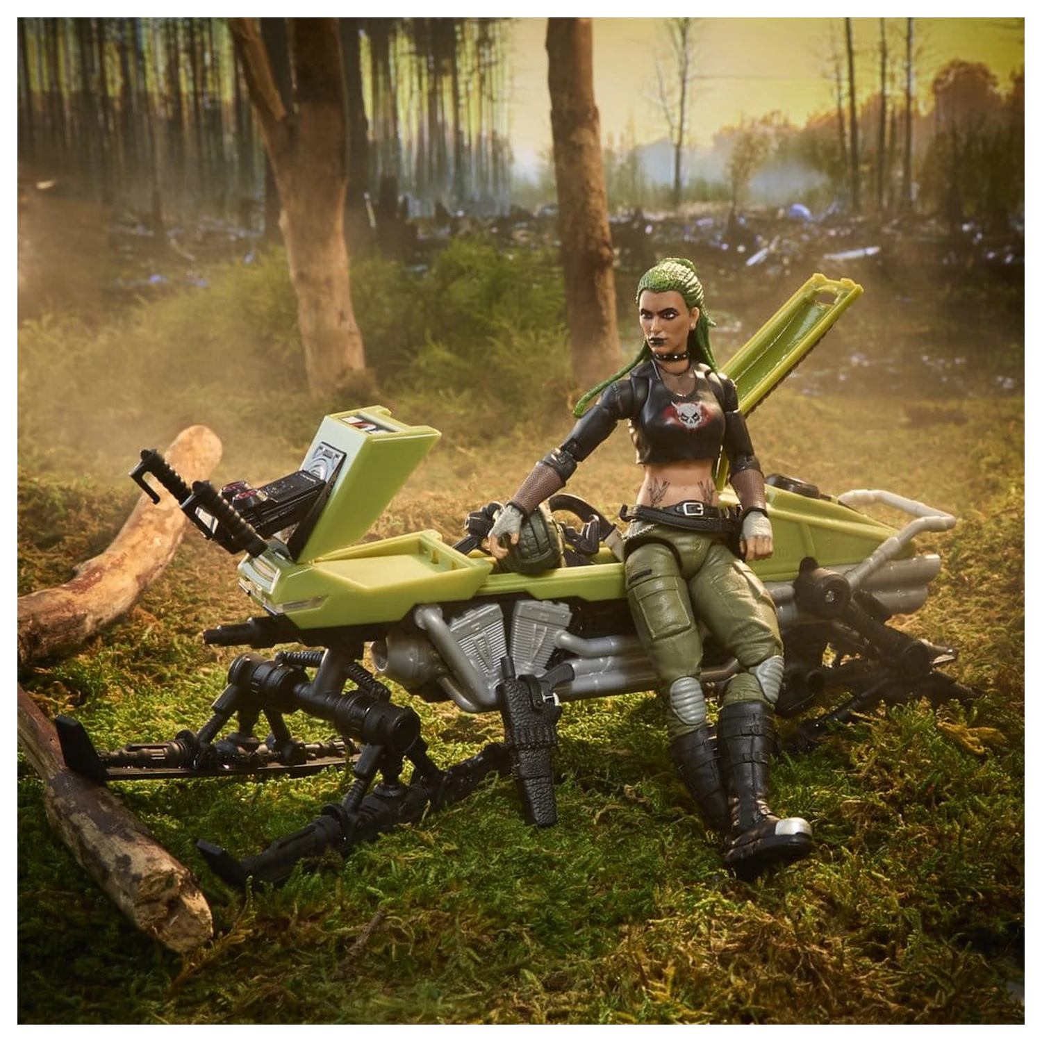 G.I. Joe Classified Series figurina de actiune si set de vehicule #194 Zanya and Dreadnok Chameleon (Swamp Skier) 15 cm poza produsului