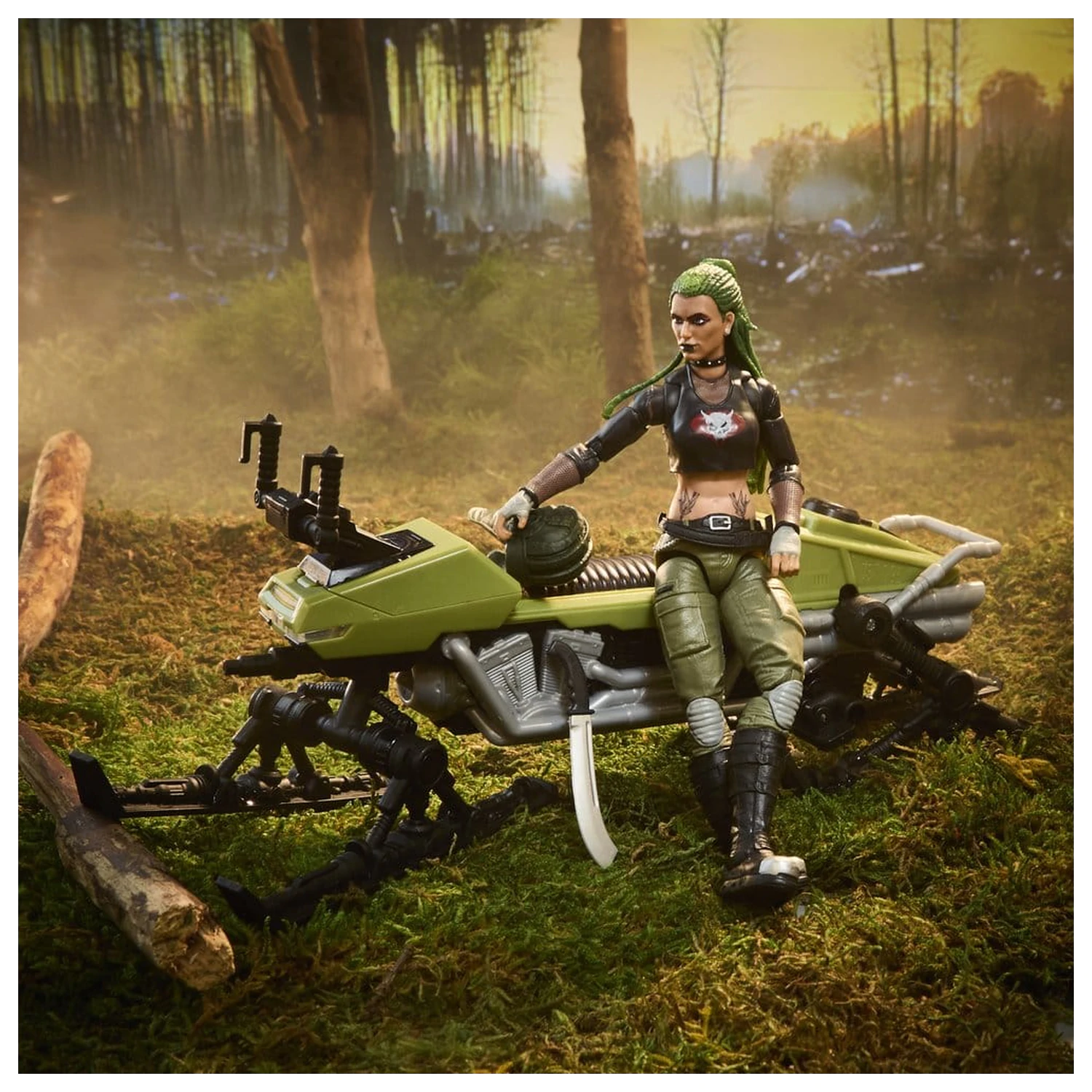 G.I. Joe Classified Series figurina de actiune si set de vehicule #194 Zanya and Dreadnok Chameleon (Swamp Skier) 15 cm poza produsului