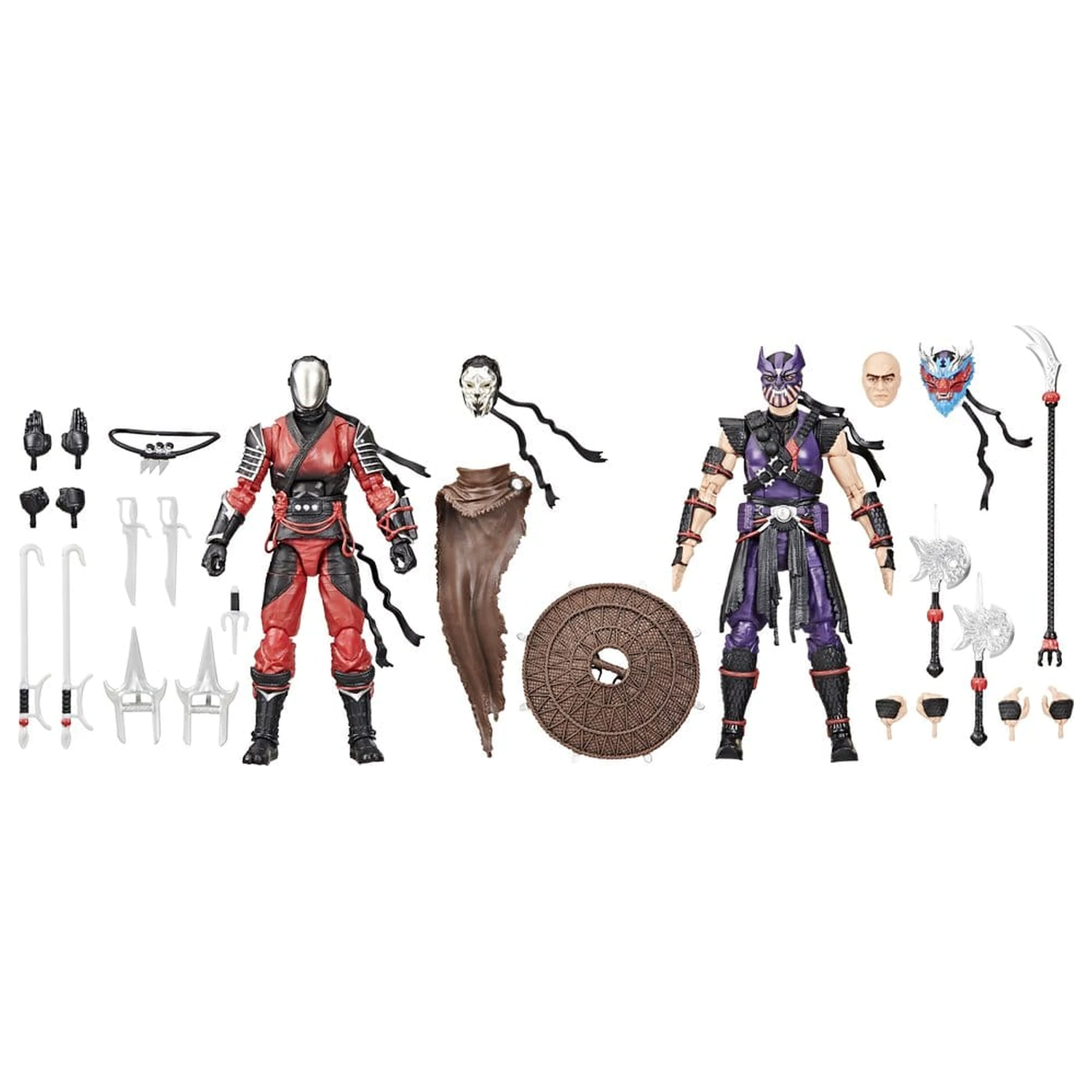 Pachet de 2 figurine de actiune G.I. Joe Classified Series #160 Cobra Ninjas Slice & Dice 15 cm poza produsului
