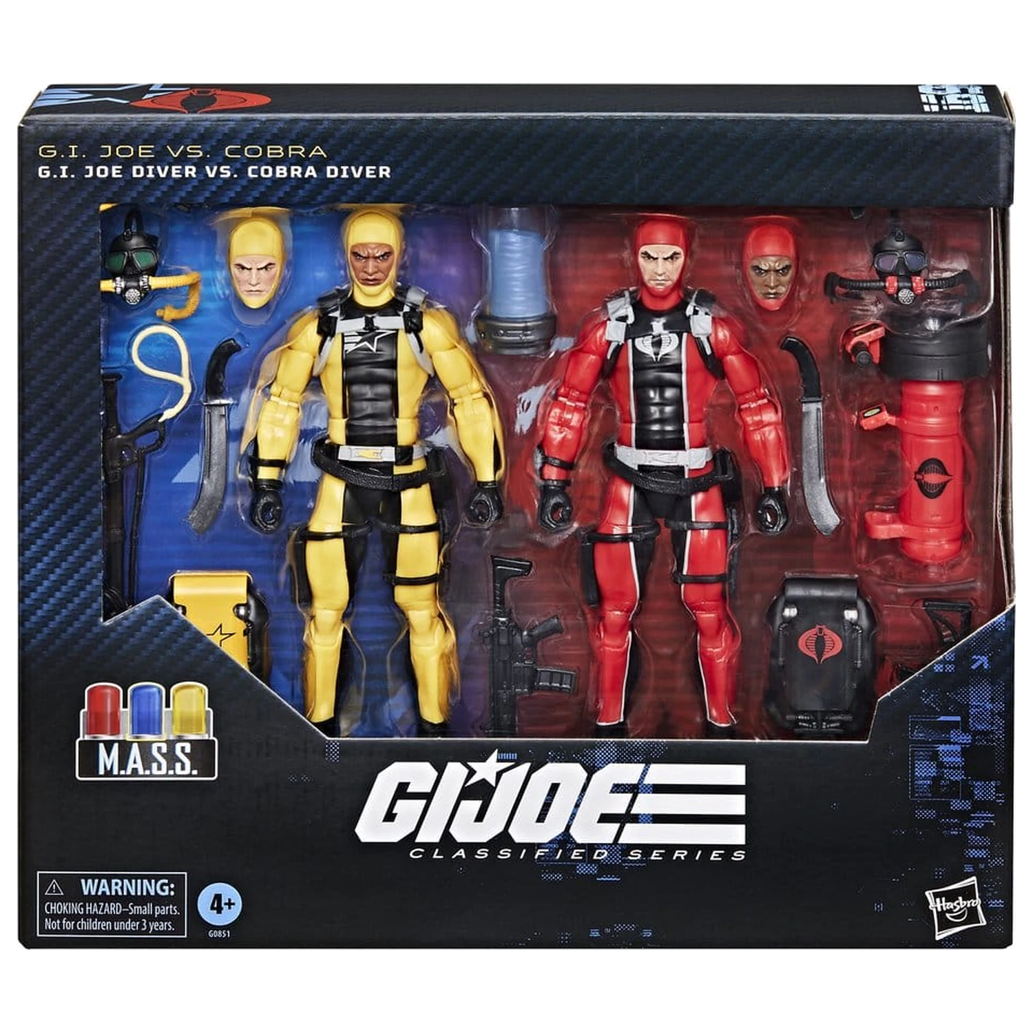 G.I. Joe Classified Series Figurina de actiune Set de 2 pachete #169 G.I. Joe Diver vs. Cobra Diver 15 cm poza produsului