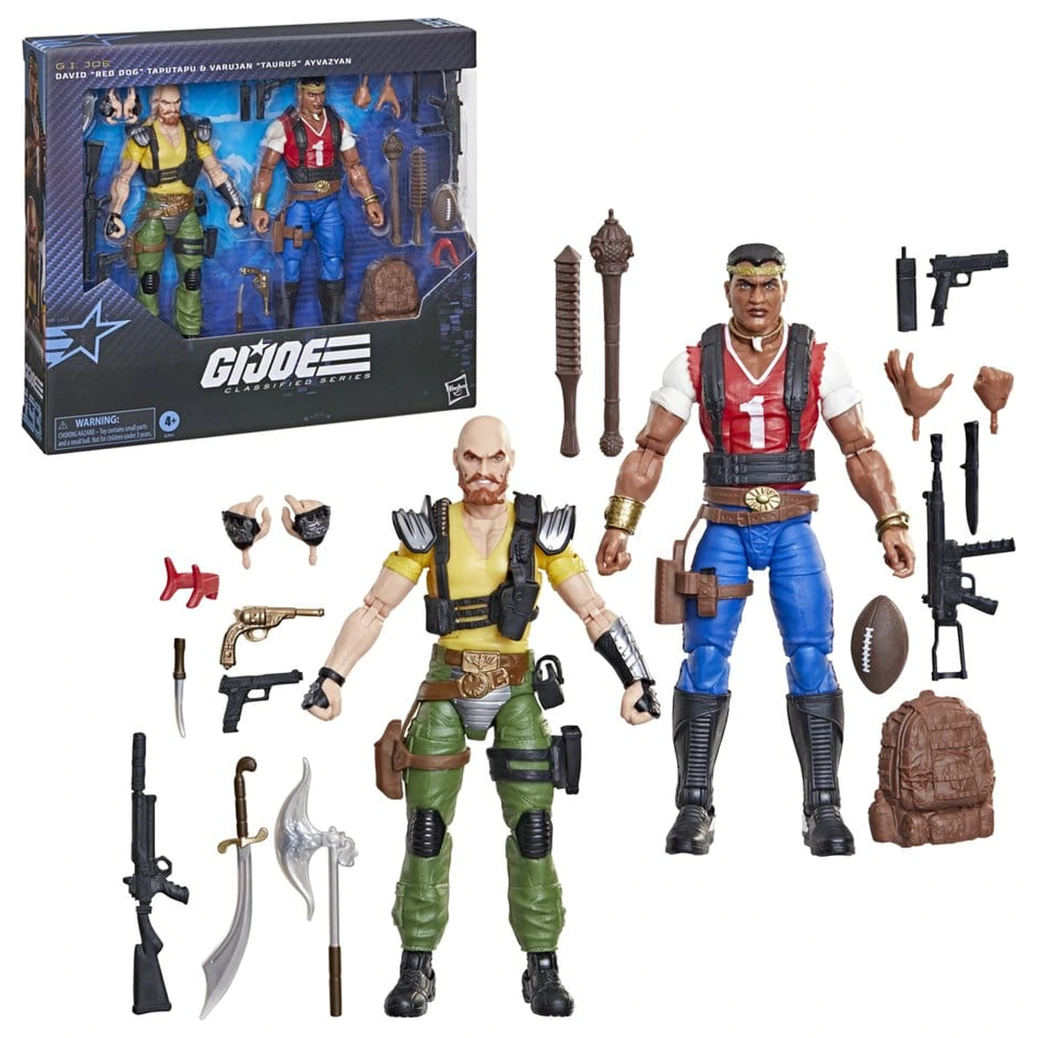 Figurina de acțiune G.I. Joe Classified Series Pachet 2 #193 David "Red Dog" Taputapu & Varujan "Taurus" Ayvazyan 15 cm poza produsului