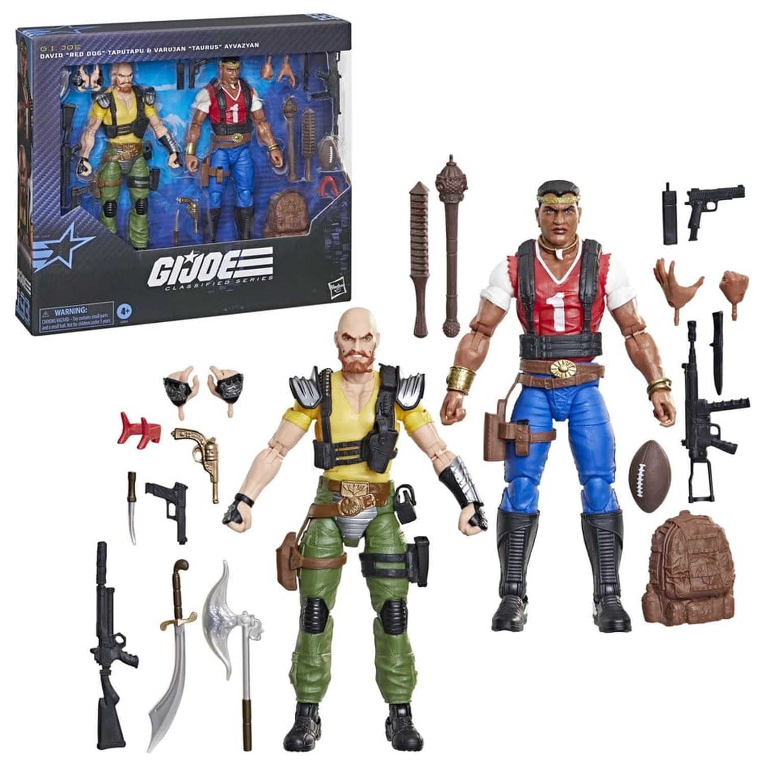 Figurina de acțiune G.I. Joe Classified Series Pachet 2 #193 David "Red Dog" Taputapu & Varujan "Taurus" Ayvazyan 15 cm poza produsului