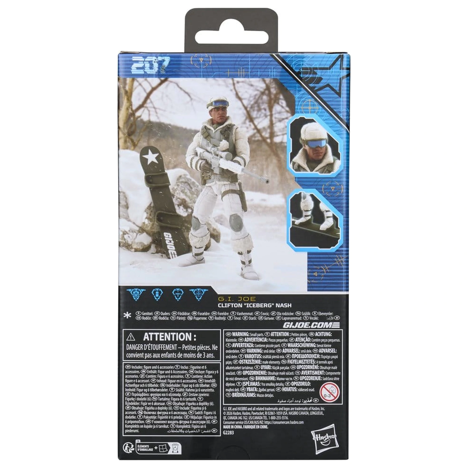 Figurină de acțiune G.I. Joe Classified Series #207 Clifton "Iceberg" Nash 15 cm poza produsului
