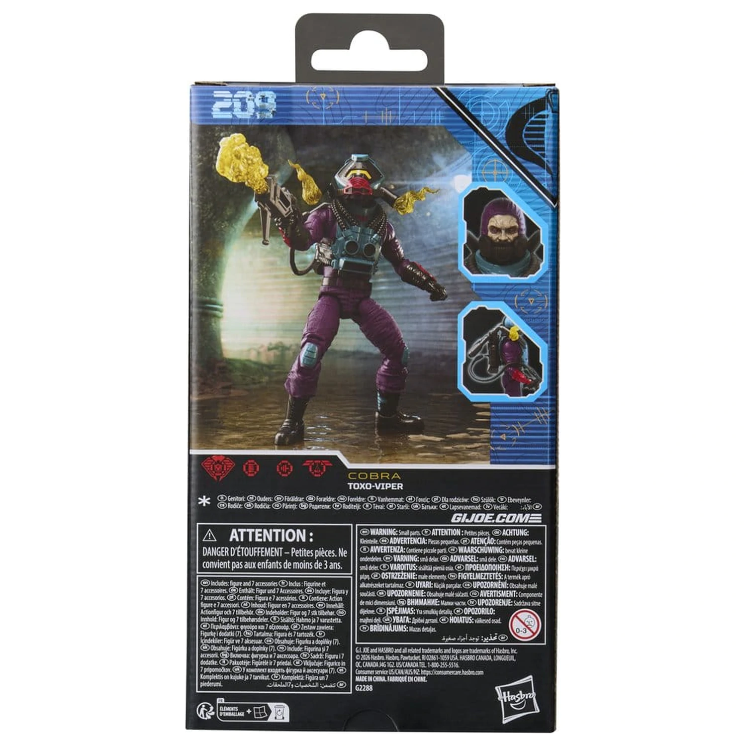 G.I. Joe Classified Series Figurina de actiune #209 Toxo-Viper 15 cm poza produsului