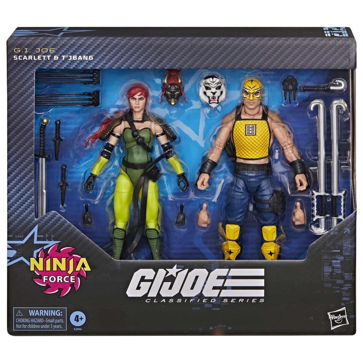G.I. Joe Classified Series Action Figure set de 2 piese #212 Ninja Force Scarlett & T'Jbang 15 cm poza produsului