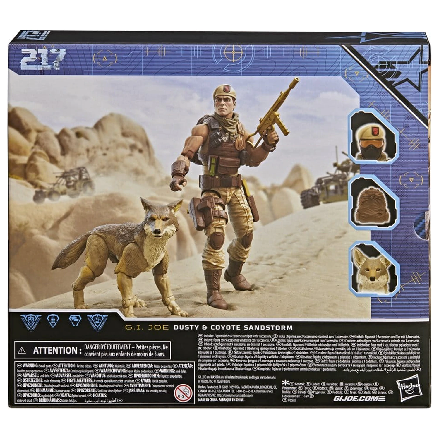 G.I. Joe Classified Series figurina de acțiune #217 Dusty & Coyote Sandstorm 15 cm poza produsului