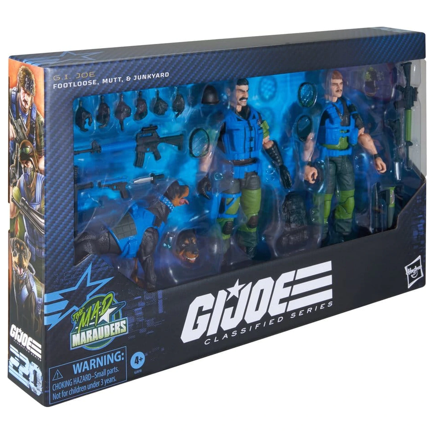Figurină de acțiune G.I. Joe Classified Series Pachet 3-pack #220 Mad Marauders: Footloose & Mutt & Junkyard 15 cm poza produsului
