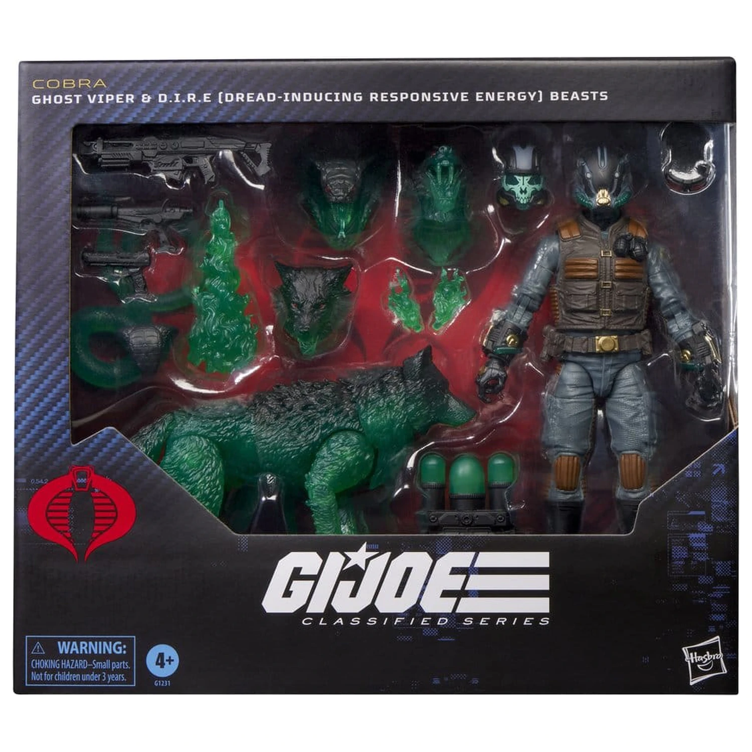Figurina de actiune G.I. Joe Classified Series #170 Ghost Viper & D.I.R.E. Beasts 15 cm poza produsului