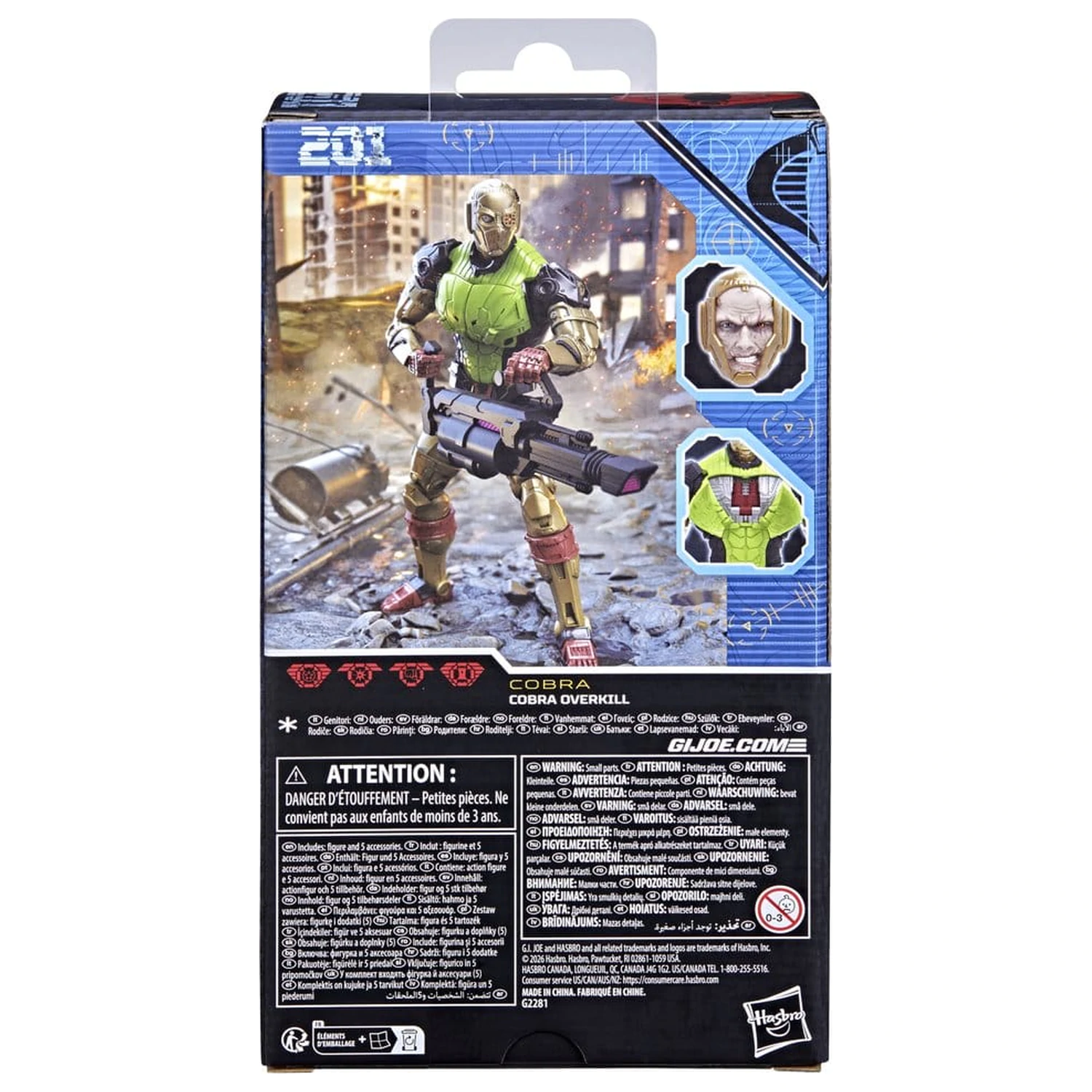 G.I. Joe Classified Series figurina de acțiune #201 Cobra Overkill 15 cm poza produsului