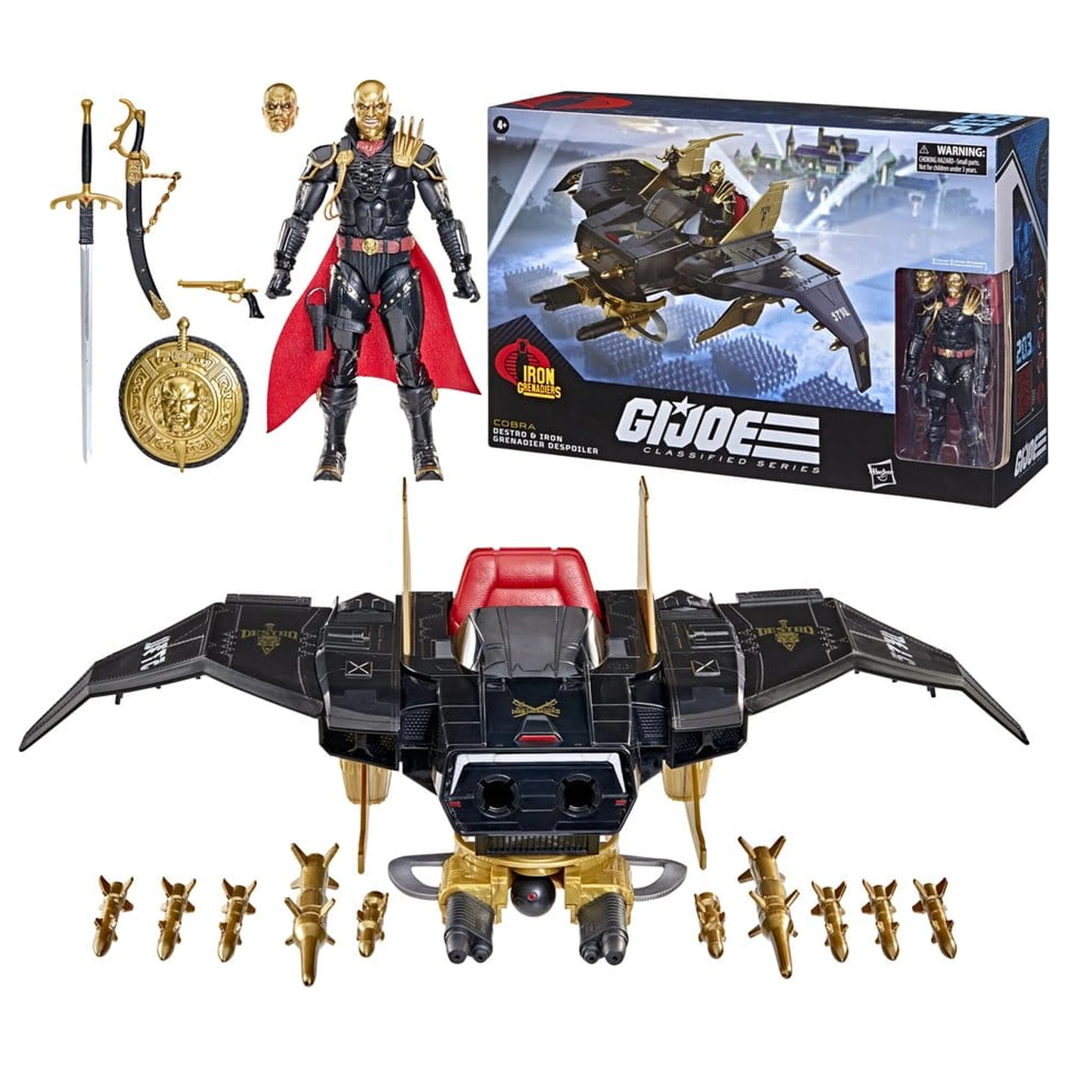 G.I. Joe Classified Series Action Figure and Vehicle Set #203 Destro & Iron Grenadier Despoiler 15 cm poza produsului