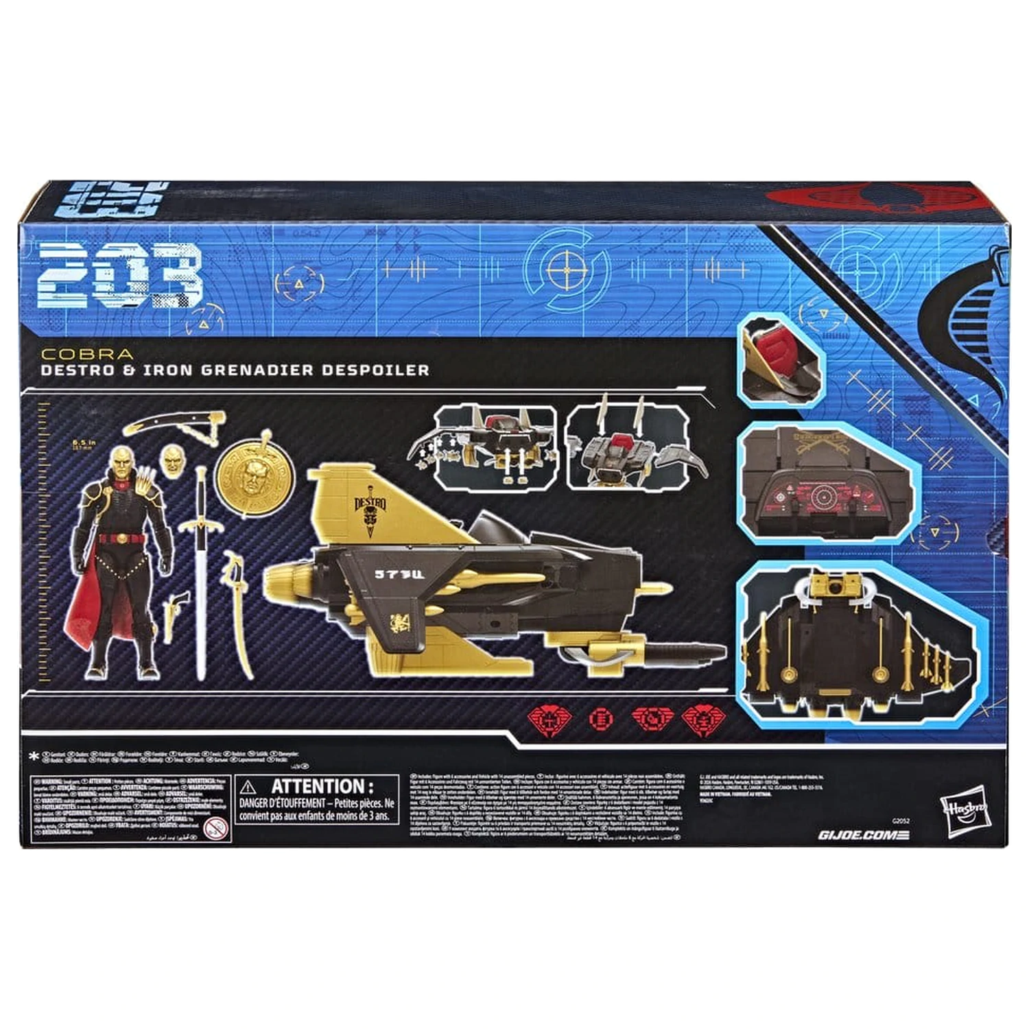 G.I. Joe Classified Series Action Figure and Vehicle Set #203 Destro & Iron Grenadier Despoiler 15 cm poza produsului