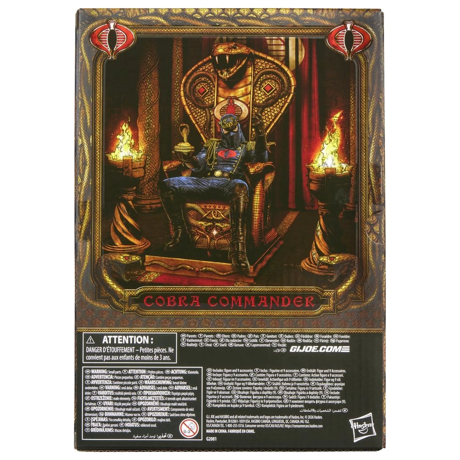 G.I. Joe Classified Series figurina de acțiune Cobra Commander in Dress Uniform & Throne 15 cm poza produsului