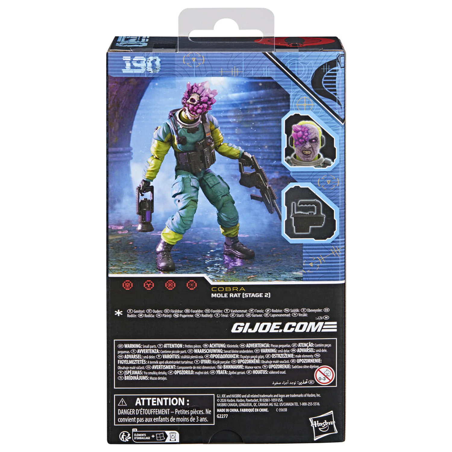 G.I. Joe Classified Series Cobra Mole Rat Stage 2 figurina de 15 cm poza produsului