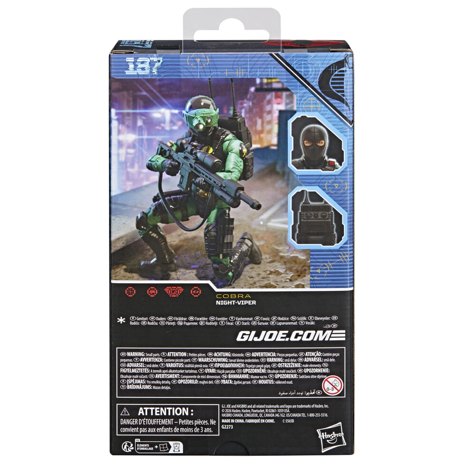 G.I. Joe Classified Series Cobra Night-Viper figurina 15cm poza produsului