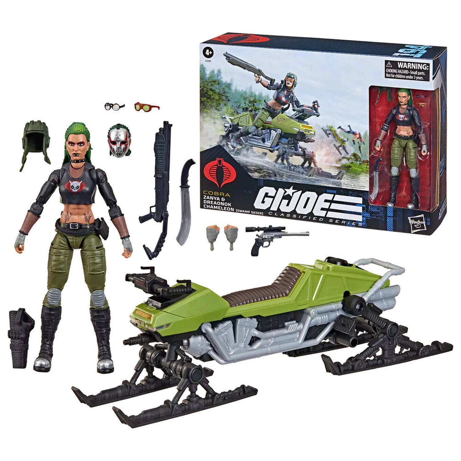 G.I. Joe Classified Series Cobra Zanya și Dreadnok Chameleon figurina de 15cm poza produsului