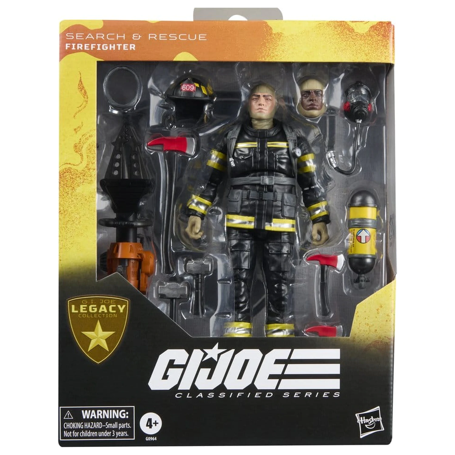 Figurina de actiune G.I. Joe Classified Series Legacy Collection Search & Rescue Firefighter 15 cm poza produsului