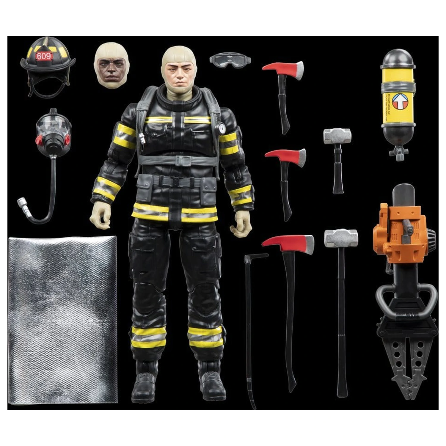 Figurina de actiune G.I. Joe Classified Series Legacy Collection Search & Rescue Firefighter 15 cm poza produsului