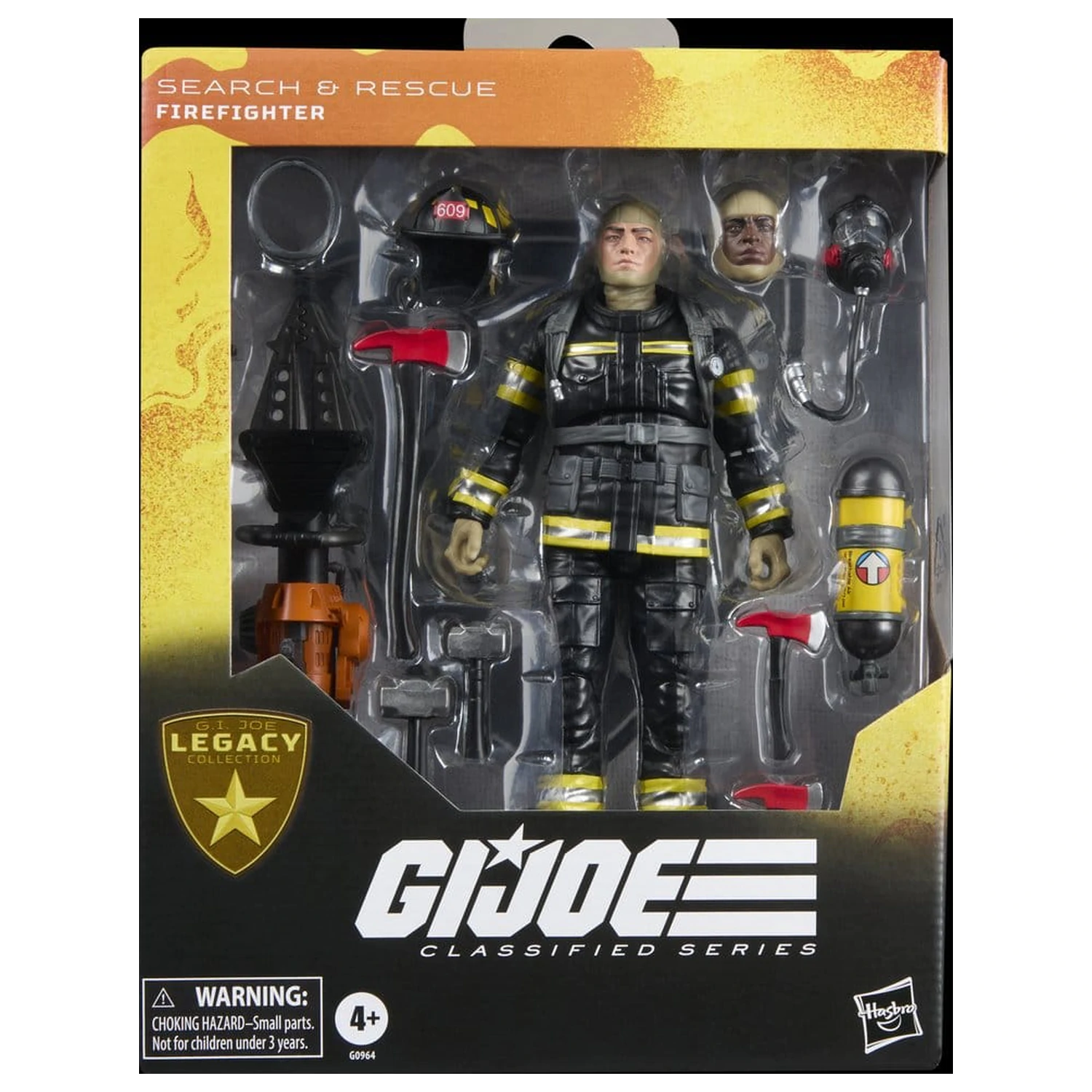 Figurina de actiune G.I. Joe Classified Series Legacy Collection Search & Rescue Firefighter 15 cm poza produsului