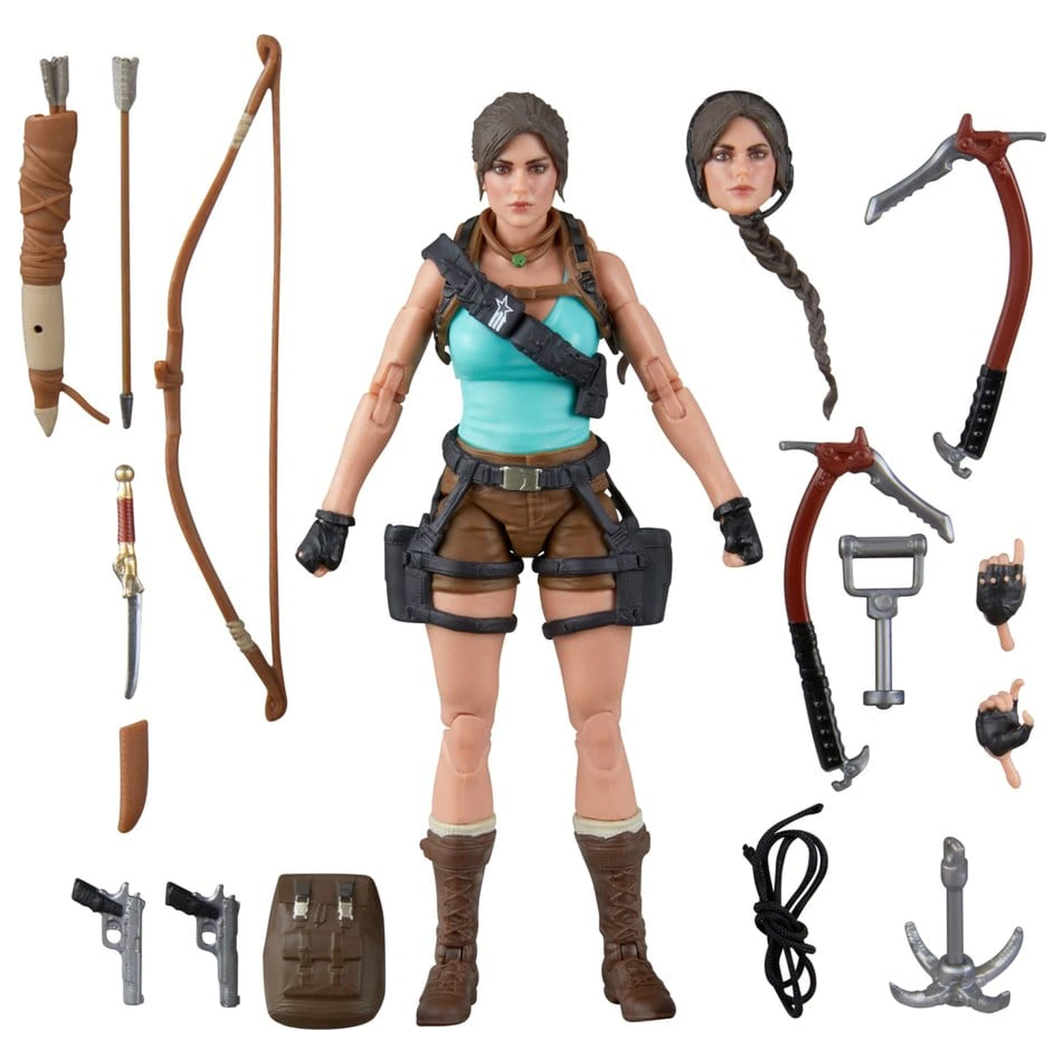 G.I. Joe Classified Series Retro Cardback Figurina de actiune colaborativa Lara "Tomb Raider" Croft 15 cm poza produsului
