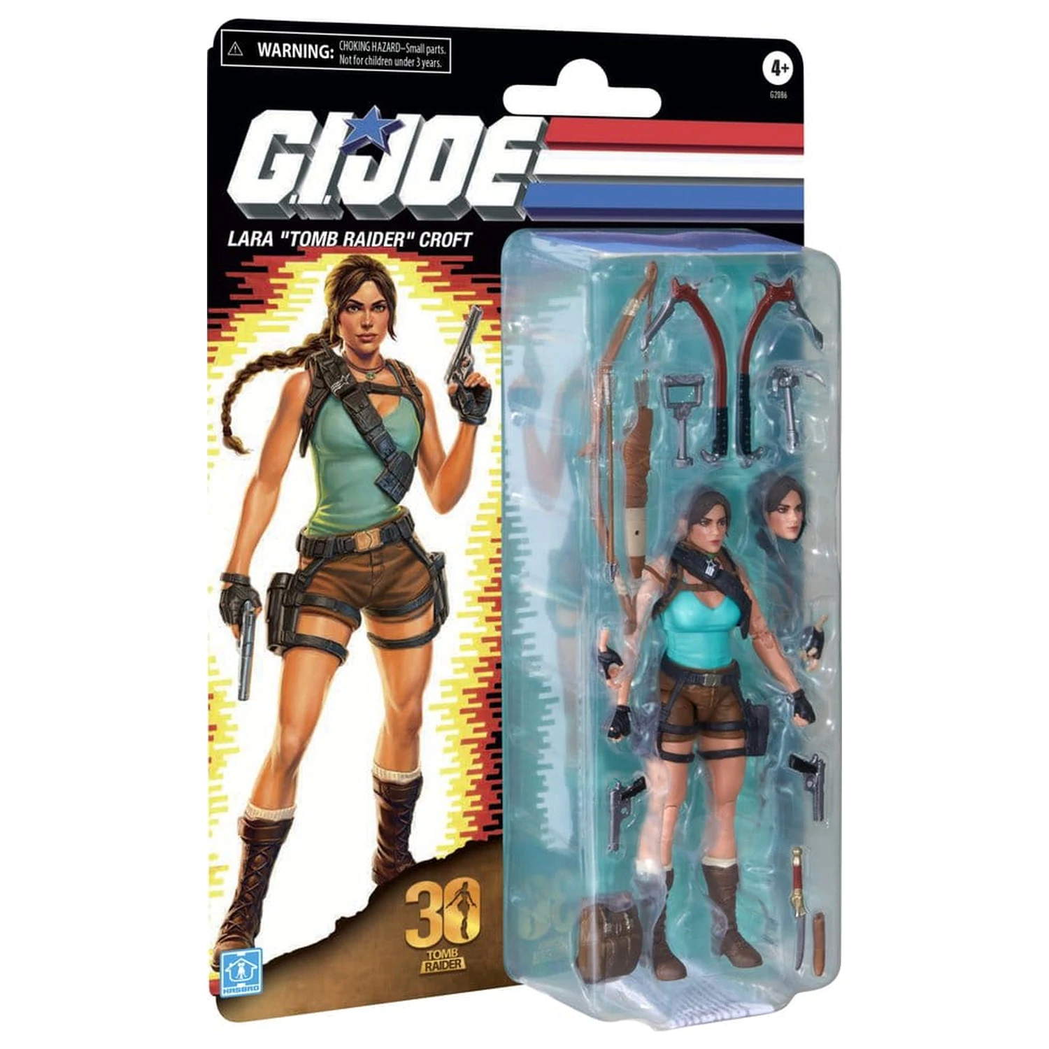 G.I. Joe Classified Series Retro Cardback Figurina de actiune colaborativa Lara "Tomb Raider" Croft 15 cm poza produsului