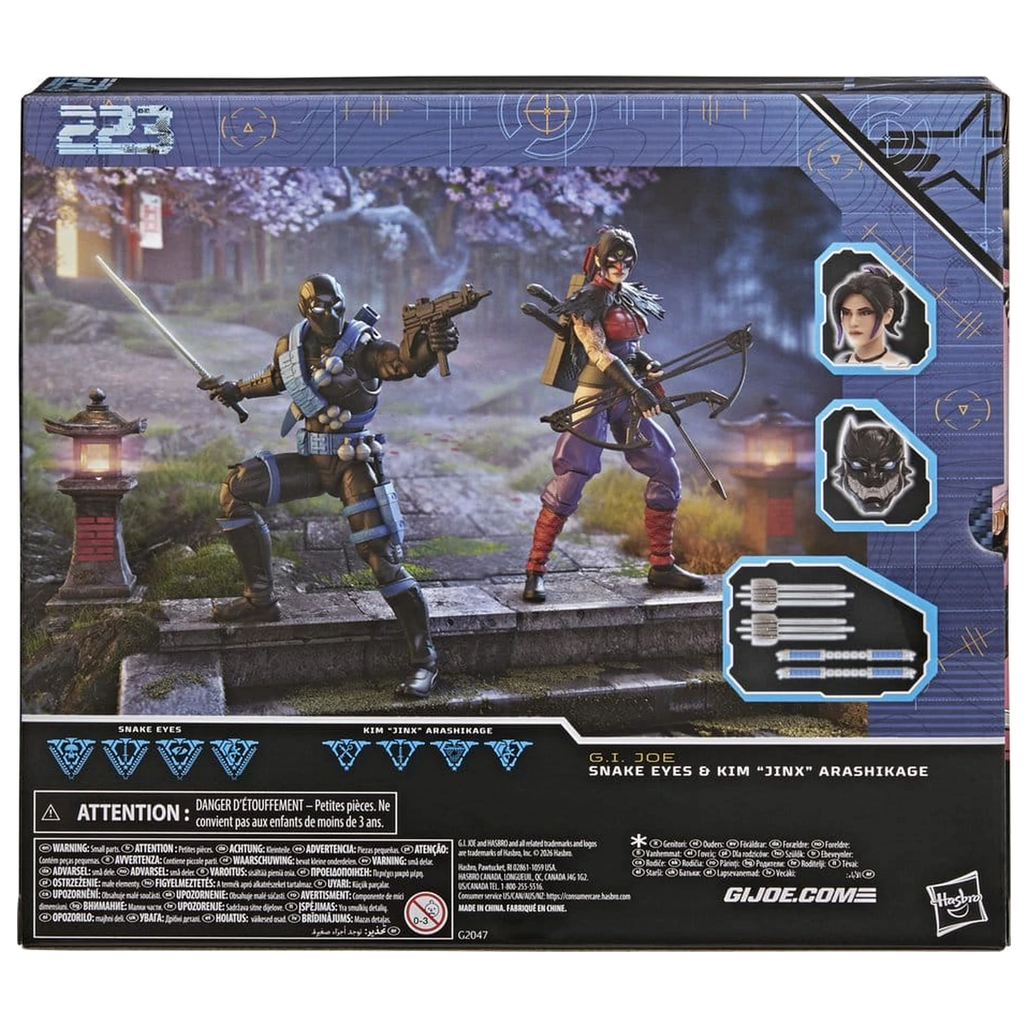 G.I. Joe Classified Series figurina de acțiune pachet 2 Snake Eyes & Kim Jinx Arashikage 15 cm poza produsului