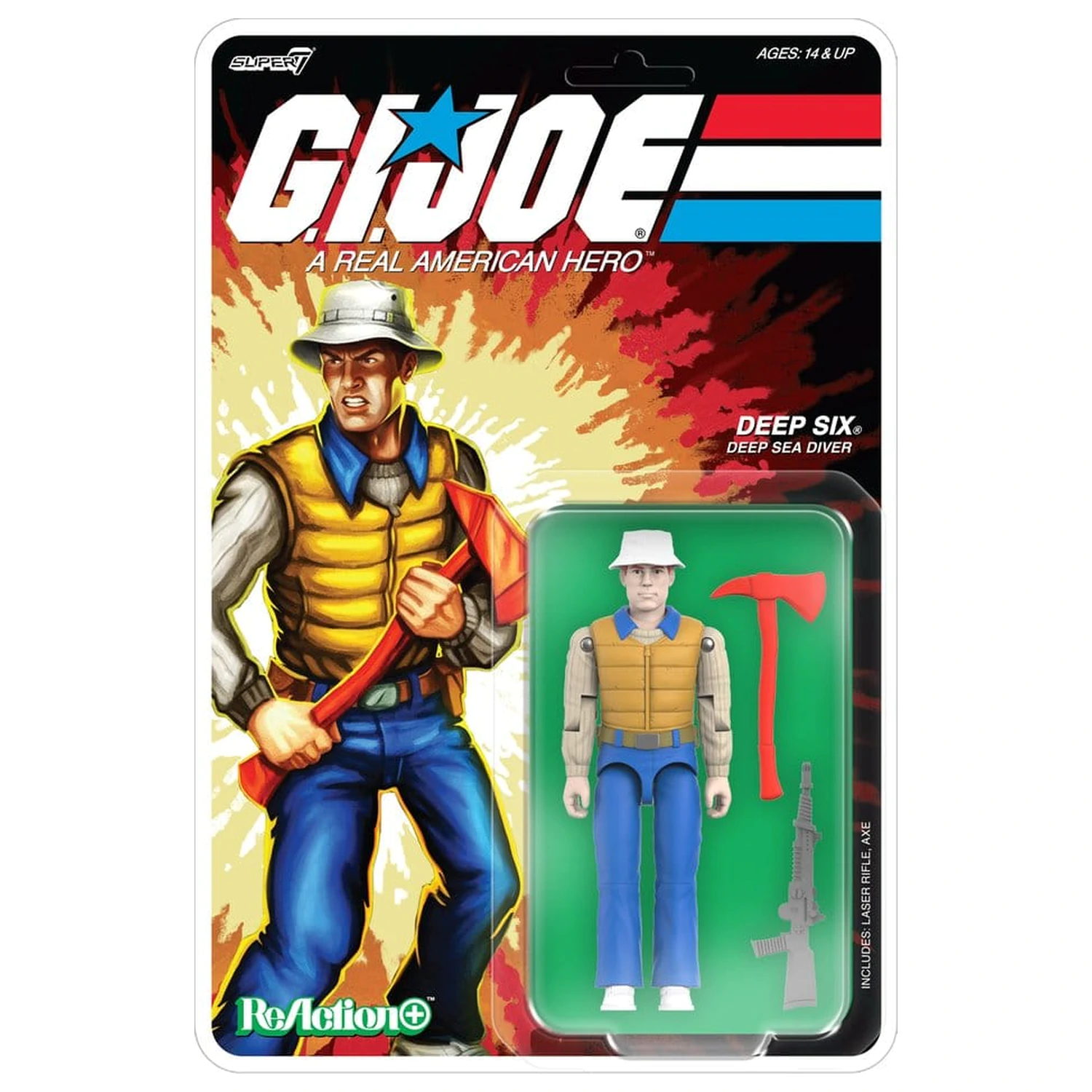 G.I. Joe (Comic) ReAction+ Figura de actiune Val 09 Deep Six poza produsului
