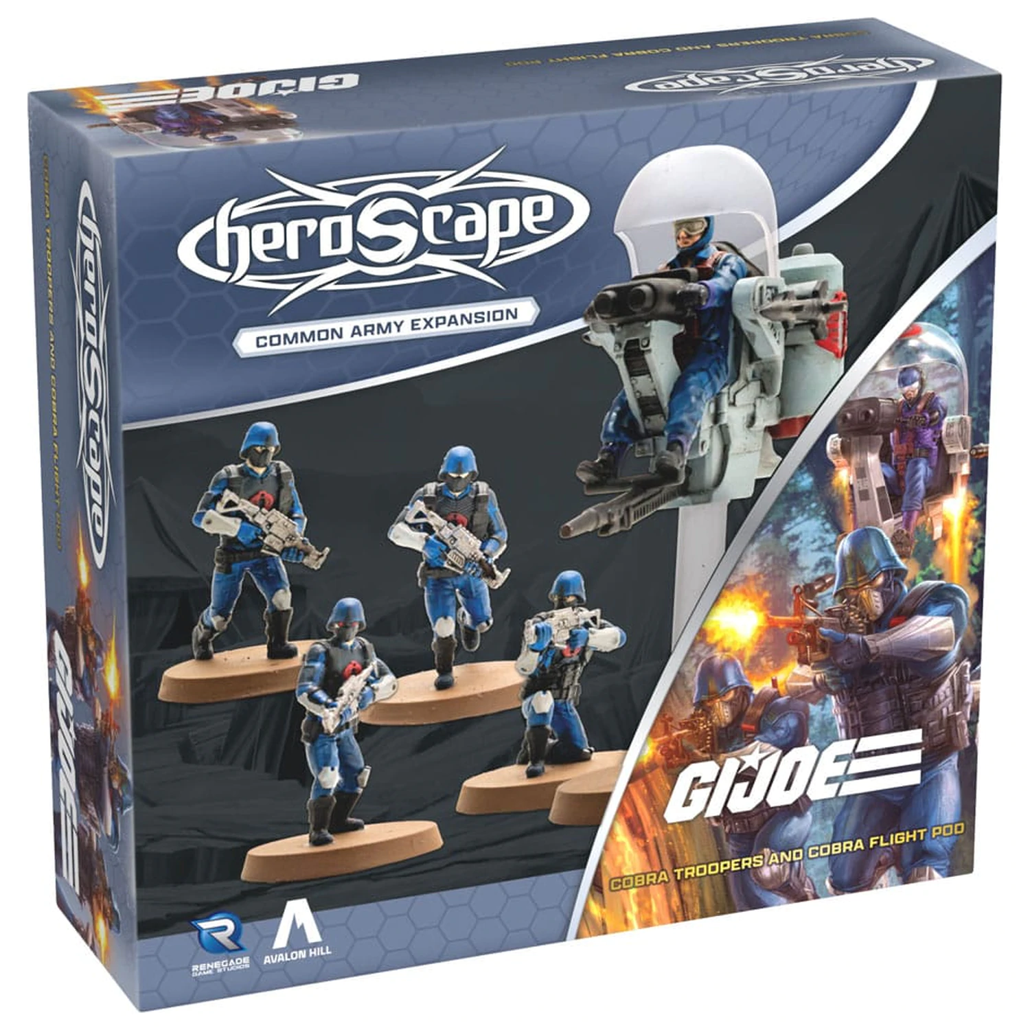 G.I.Joe Heroscape Extindere armata Cobra Troopers & Cobra Flight Pod (Comun) *Versiune in engleza* poza produsului
