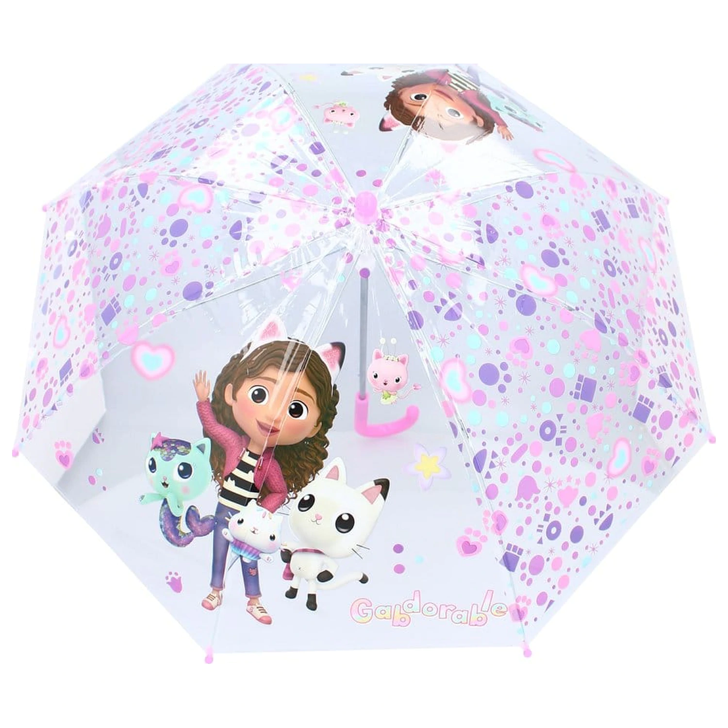 Umbrela Gabby's Dollhouse Rainy Days poza produsului