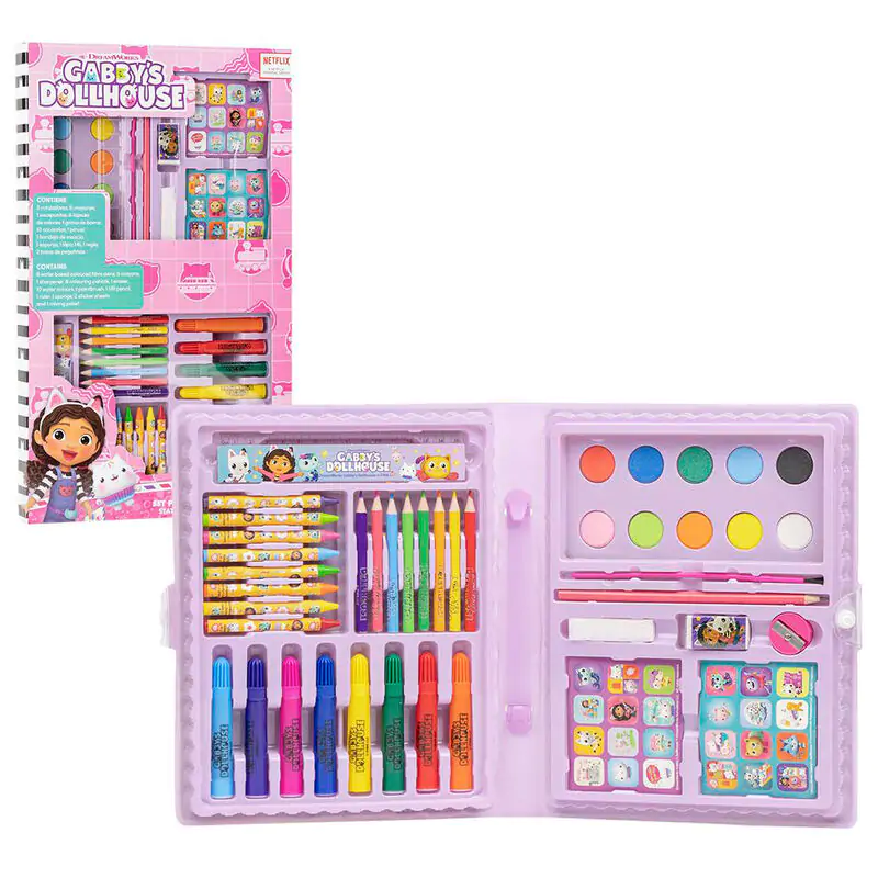 Gabbys Dollhouse Set de papetărie de colorat poza produsului