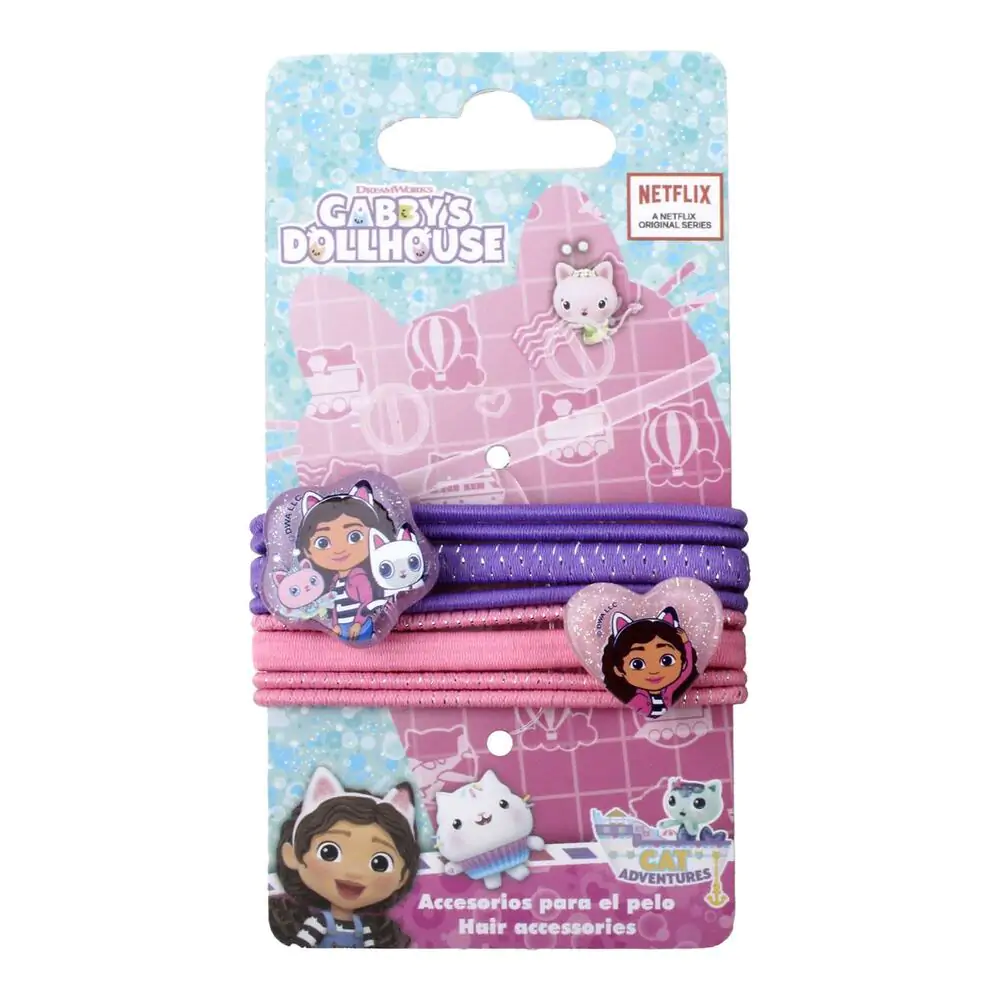 Gabbys Dolls House set 8 elastice de par poza produsului