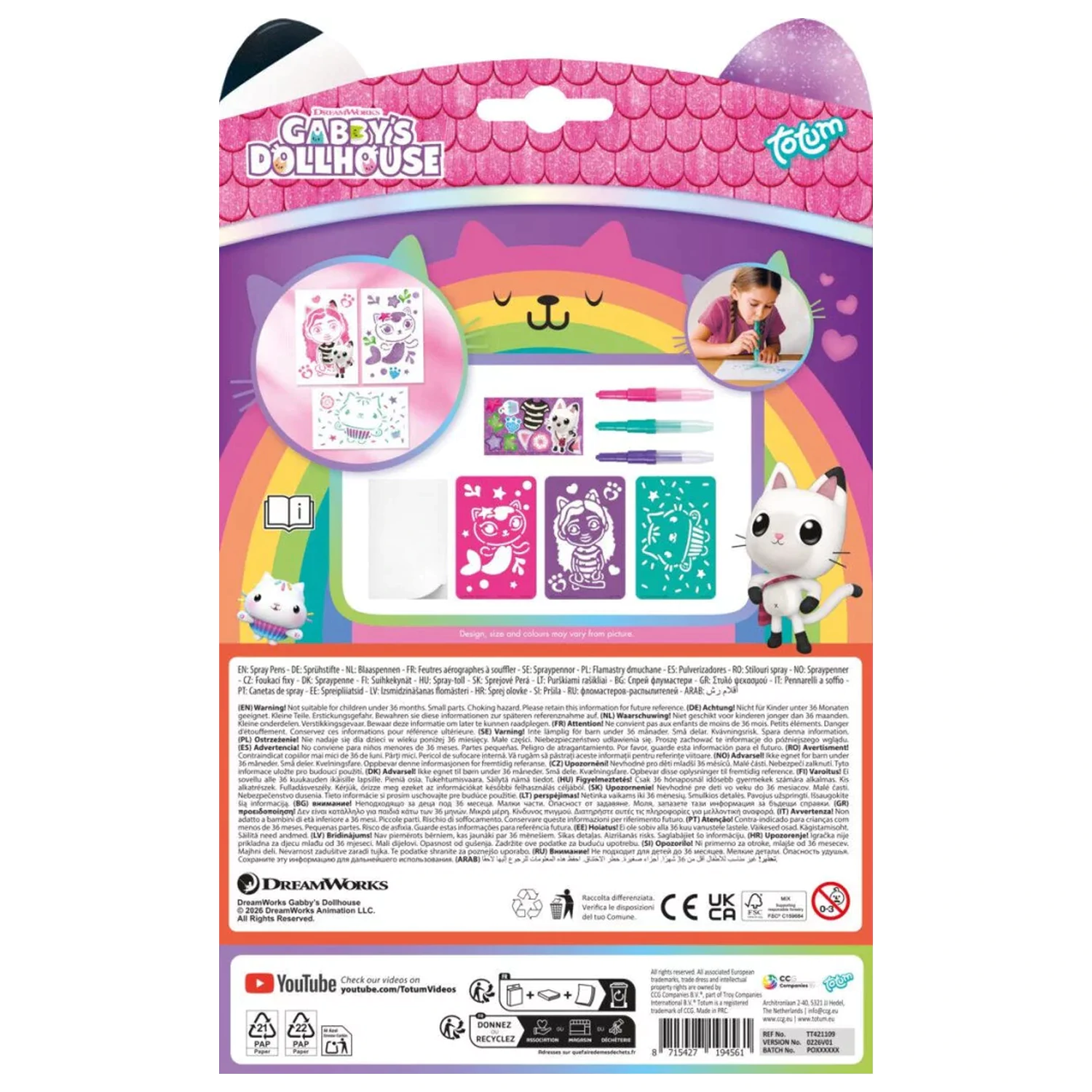 Gabi's Dollhouse Buddies Set Creativ cu pix cu spray poza produsului