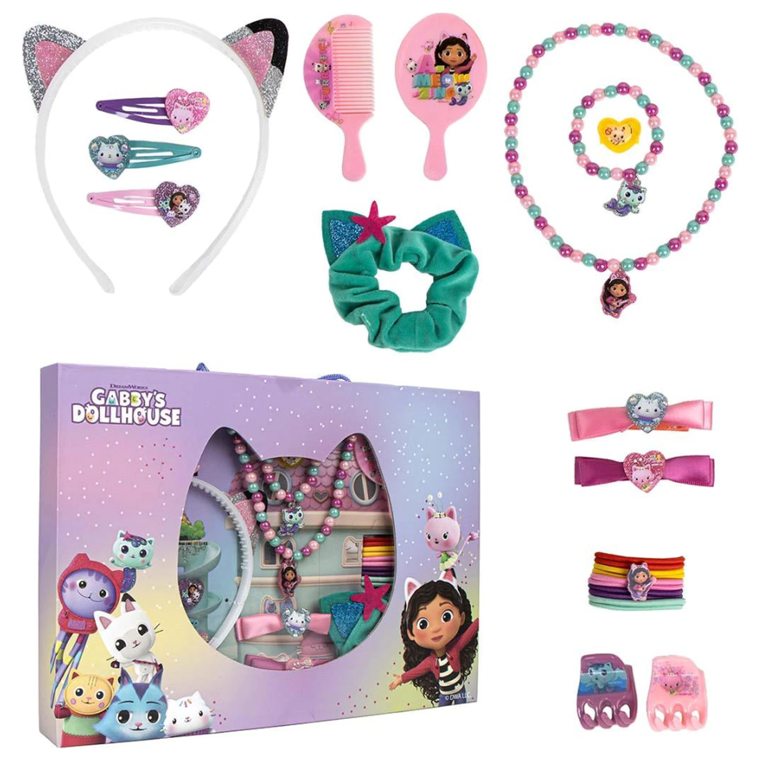 Gabby's Dollhouse Cat-tastic Set de bijuterii și accesorii de păr poza produsului
