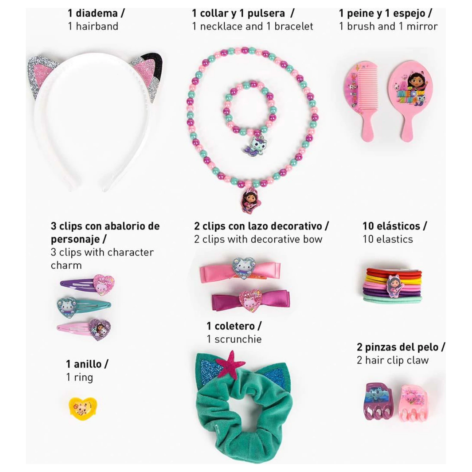 Gabby's Dollhouse Cat-tastic Set de bijuterii și accesorii de păr poza produsului