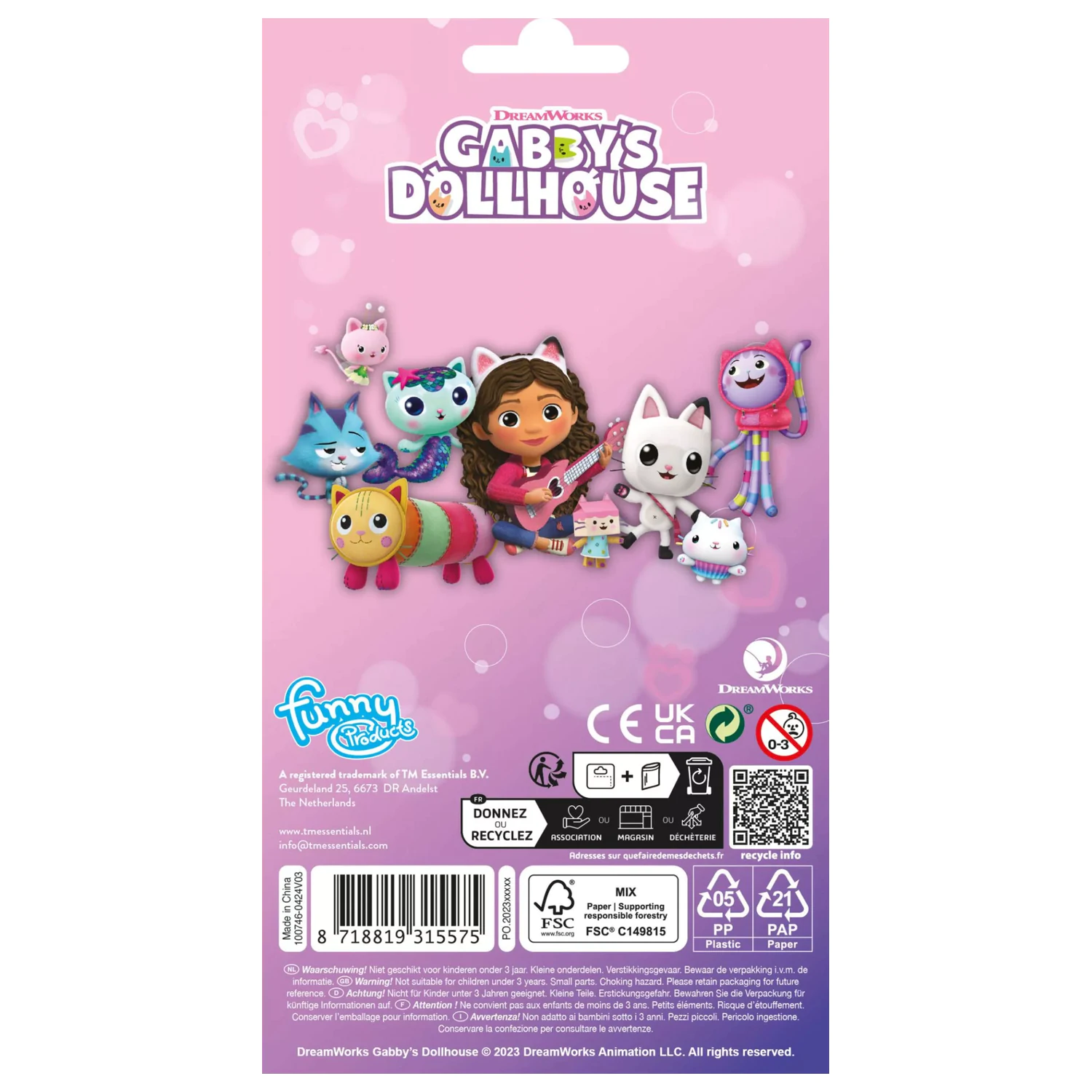 Gabi's Dollhouse Gabby's Dollhouse Cats Glitter Set autocolant poza produsului