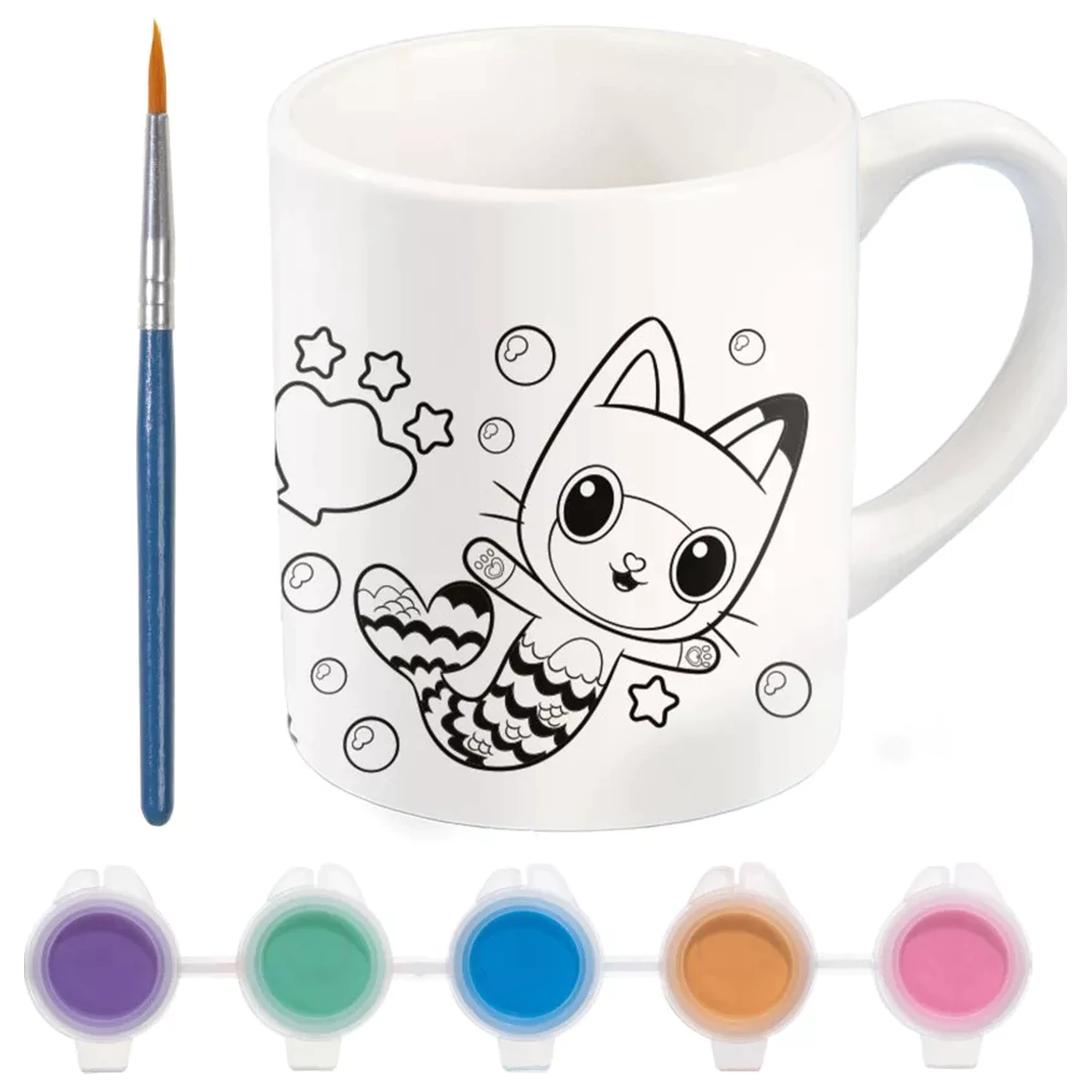Gabi's Dollhouse Cats Cană de porțelan pictabilă 235 ml poza produsului