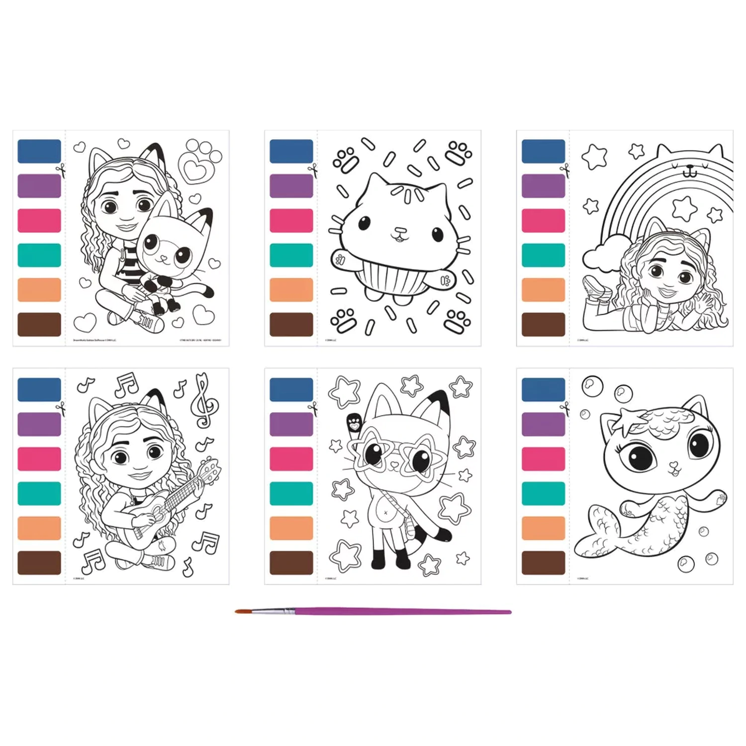 Gabi's Dollhouse Gabby Cats Set de colorat poza produsului