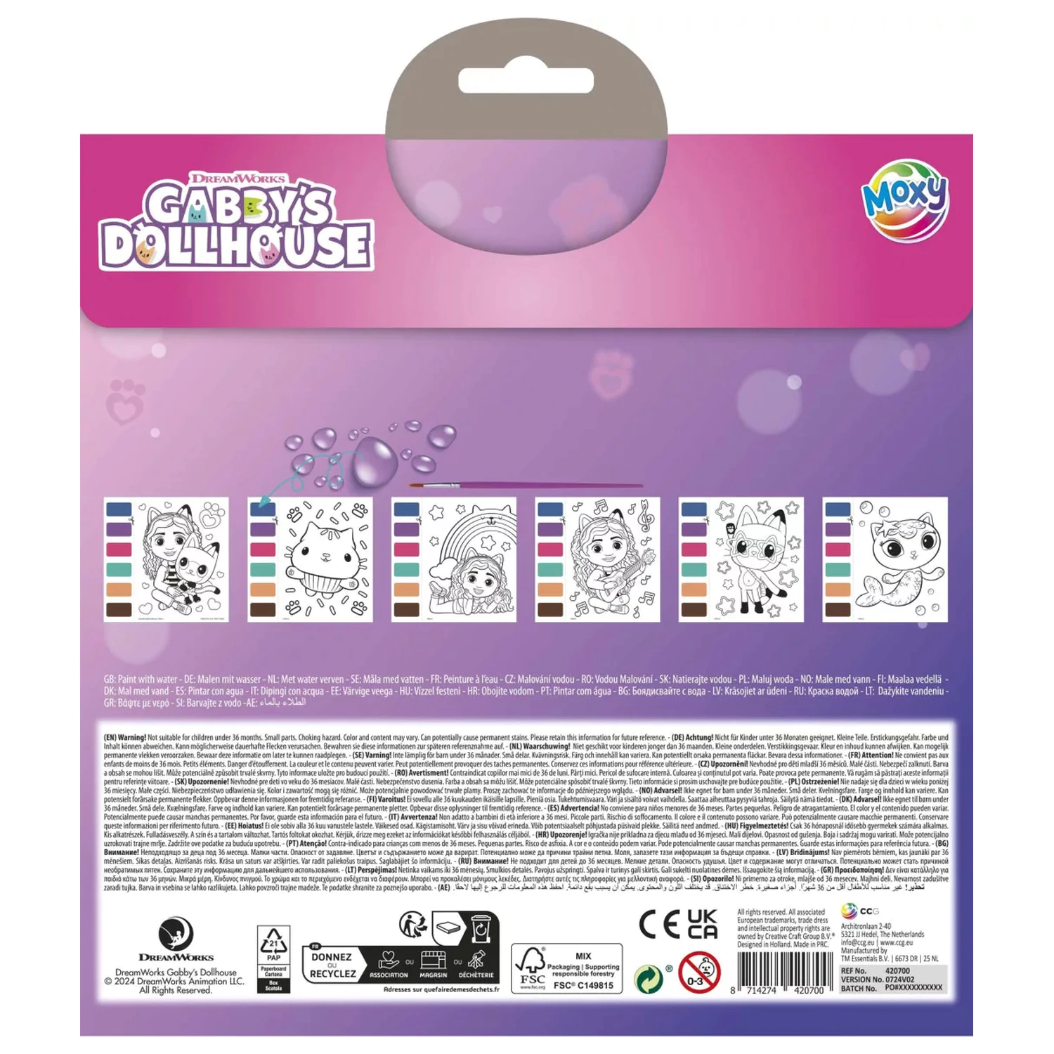 Gabi's Dollhouse Gabby Cats Set de colorat poza produsului