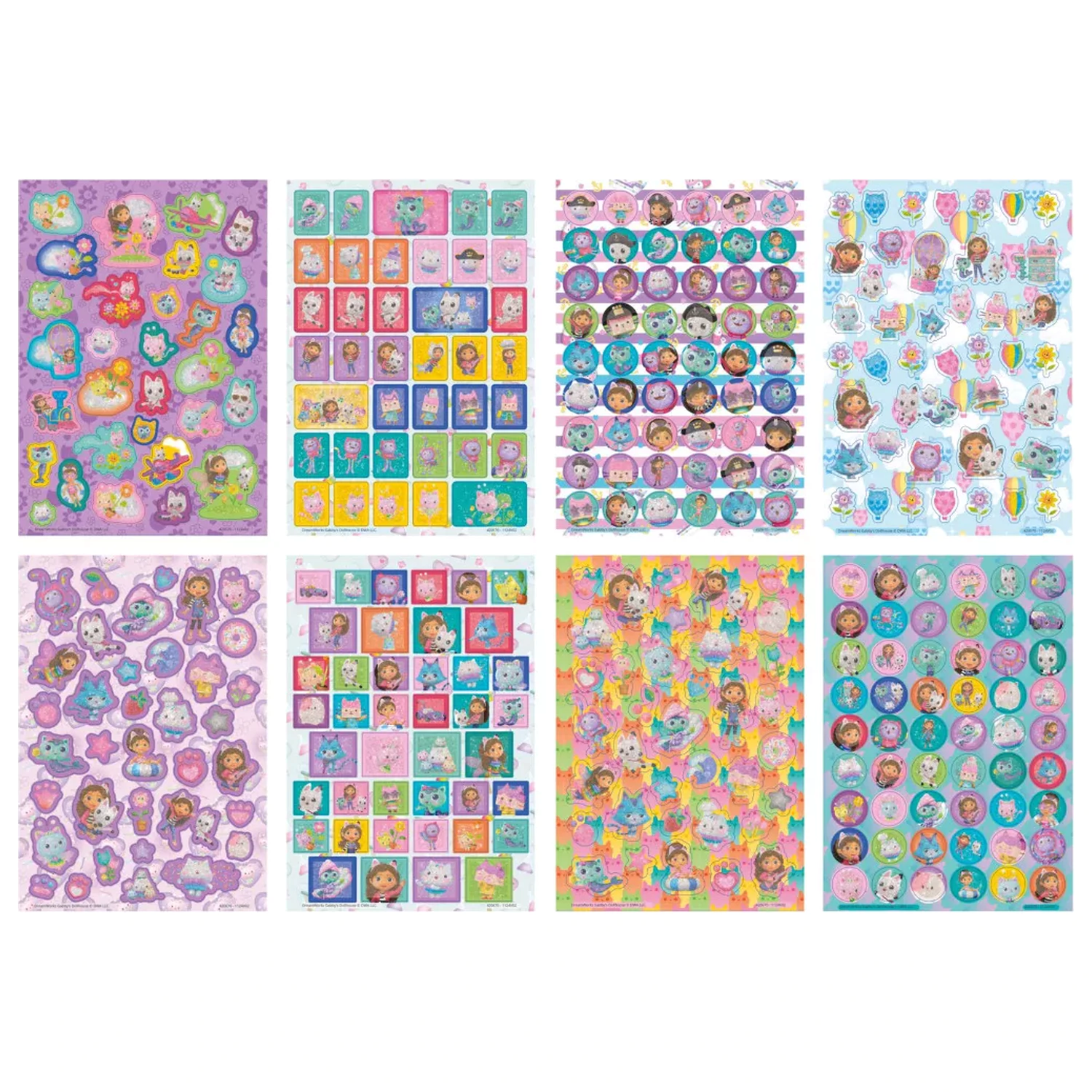 Gabi's Dollhouse Cats Sticker Pack 8 coli poza produsului