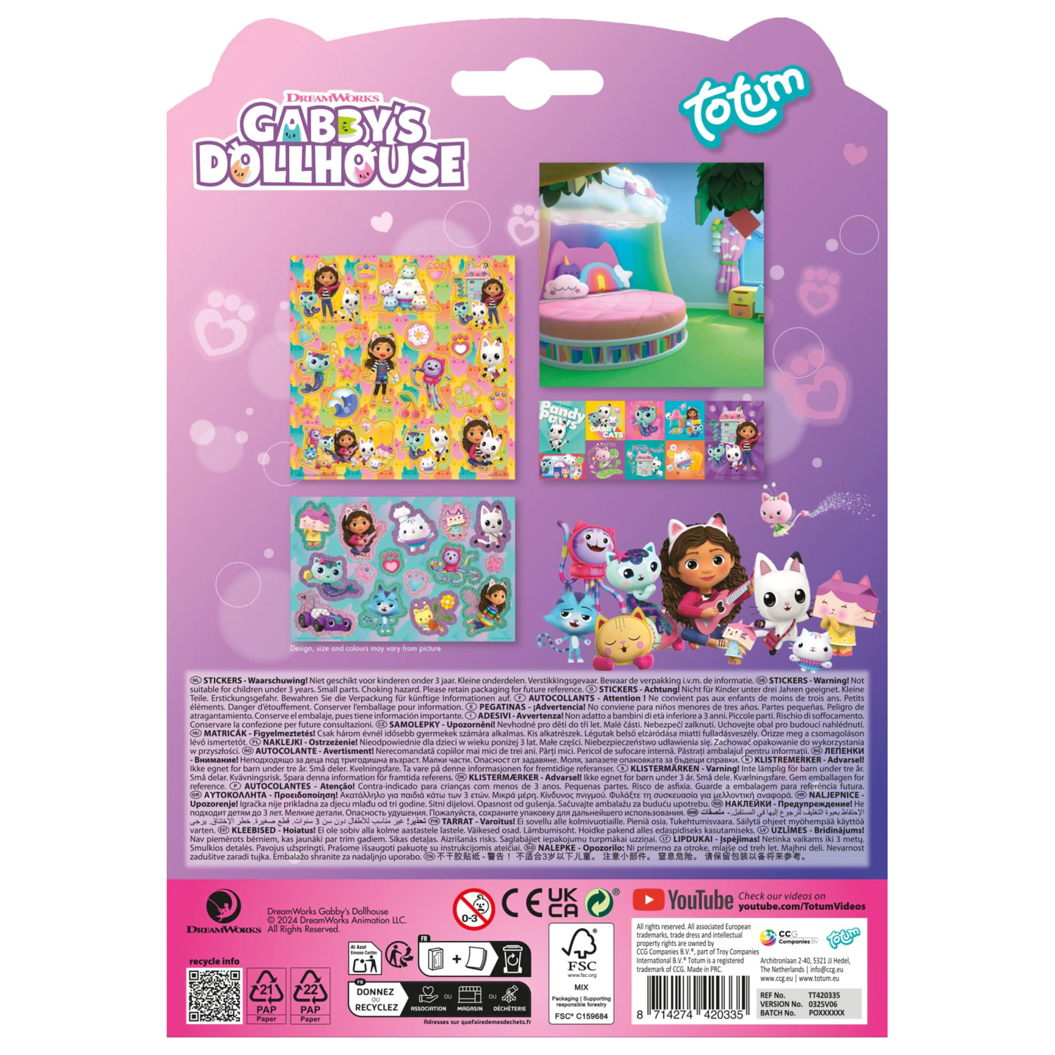 Set de stickere cu Gabi's Dollhouse Cats poza produsului