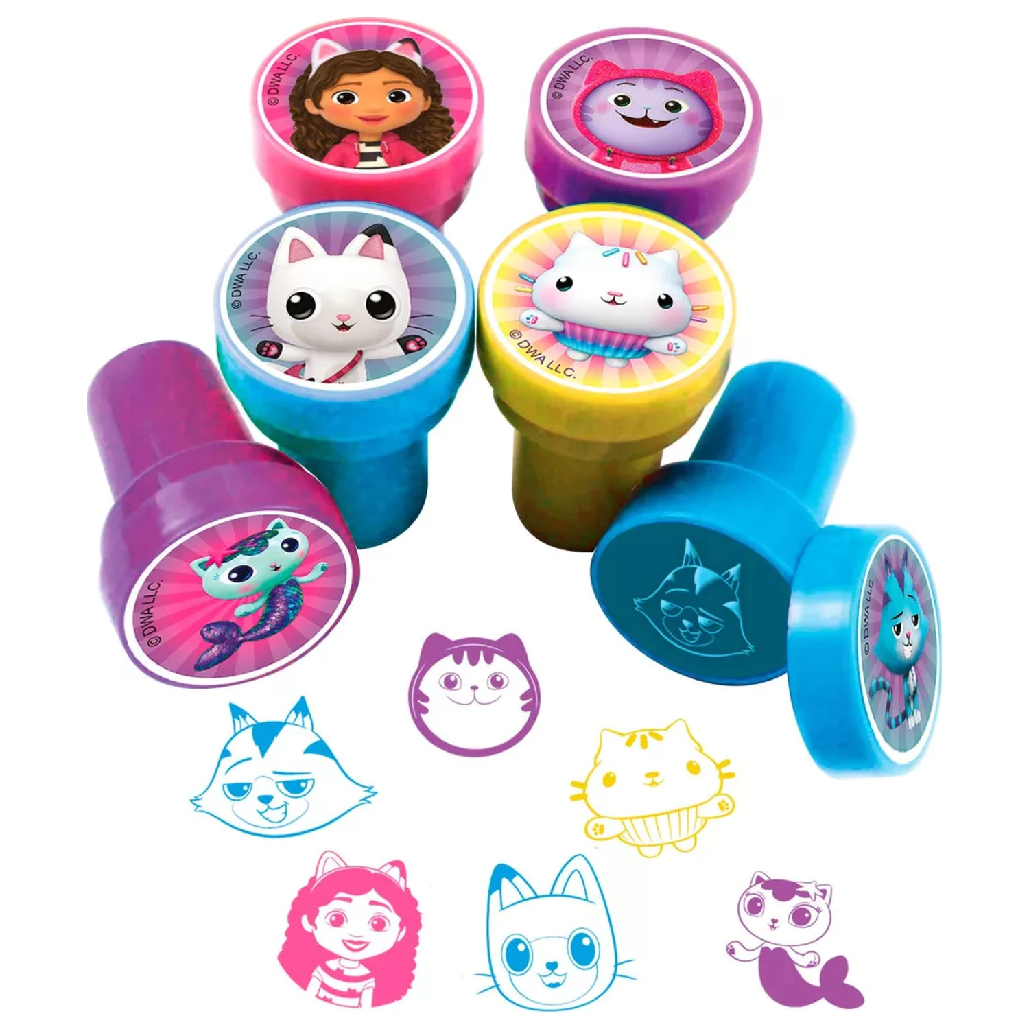 Gabi's Dollhouse Cats Printmaking Set 12 piese poza produsului