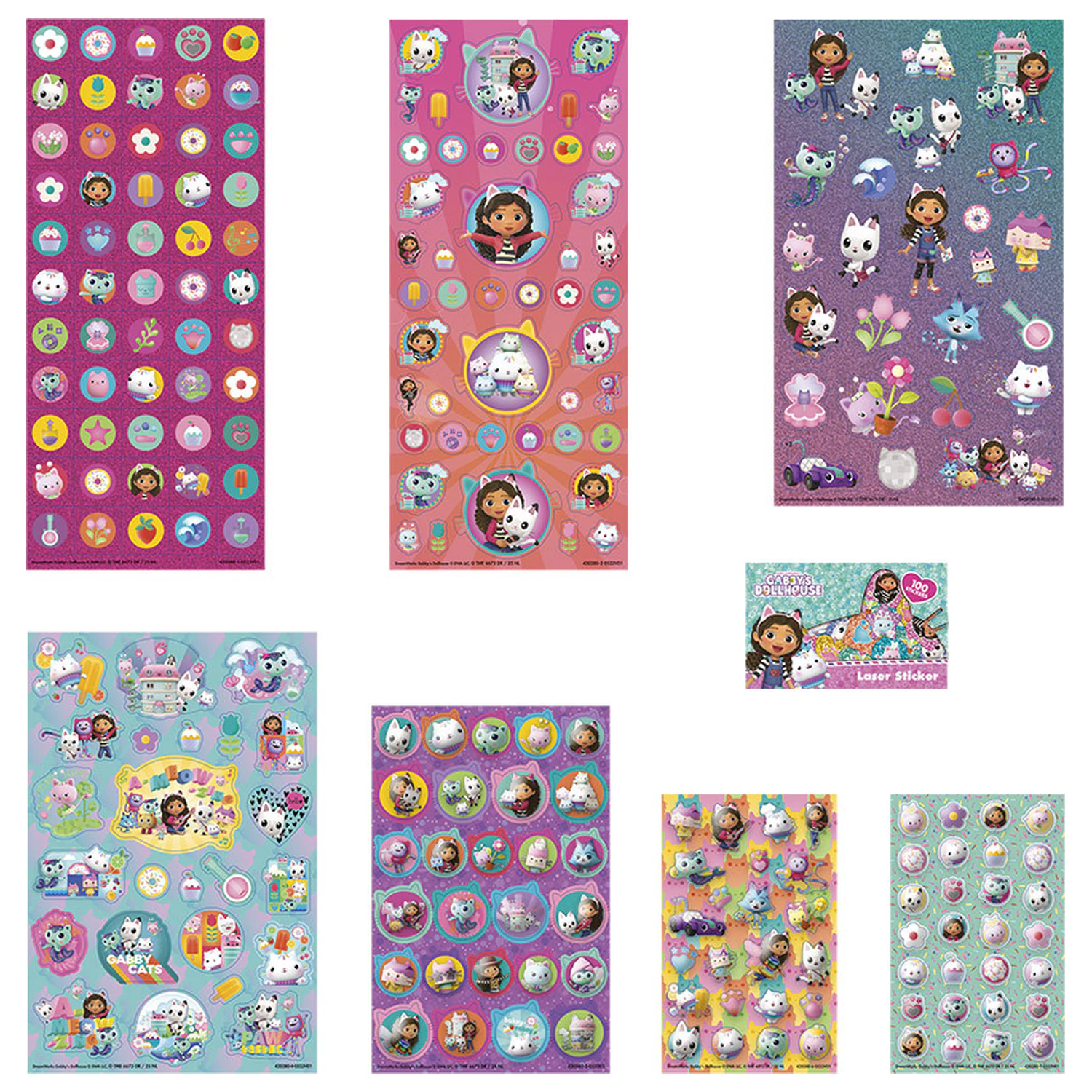 Set super autocolante Gabby's Dollhouse Cats cu jucărie poza produsului